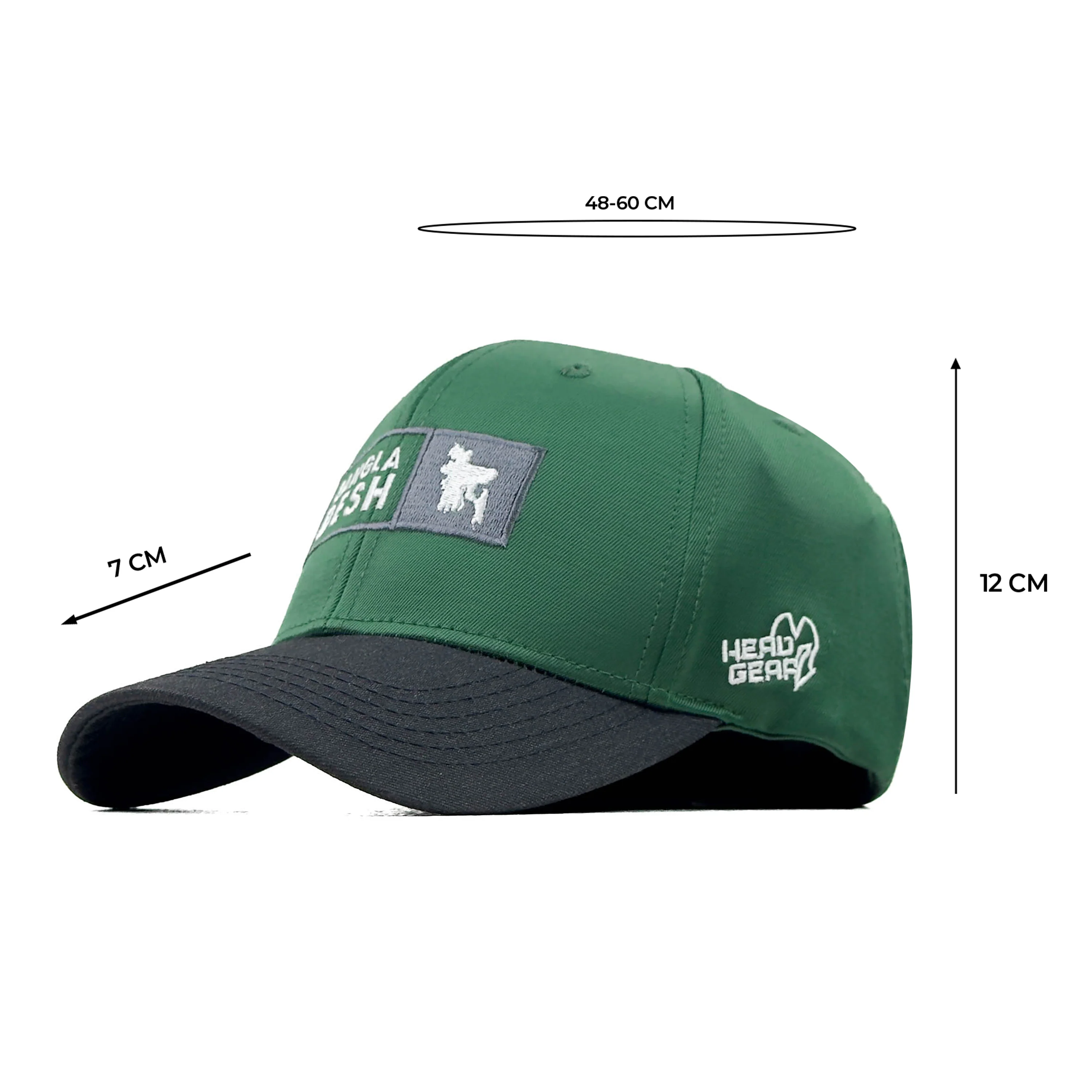HEAD GEAR BANGLADESH GREEN GREY CAP - Image 13