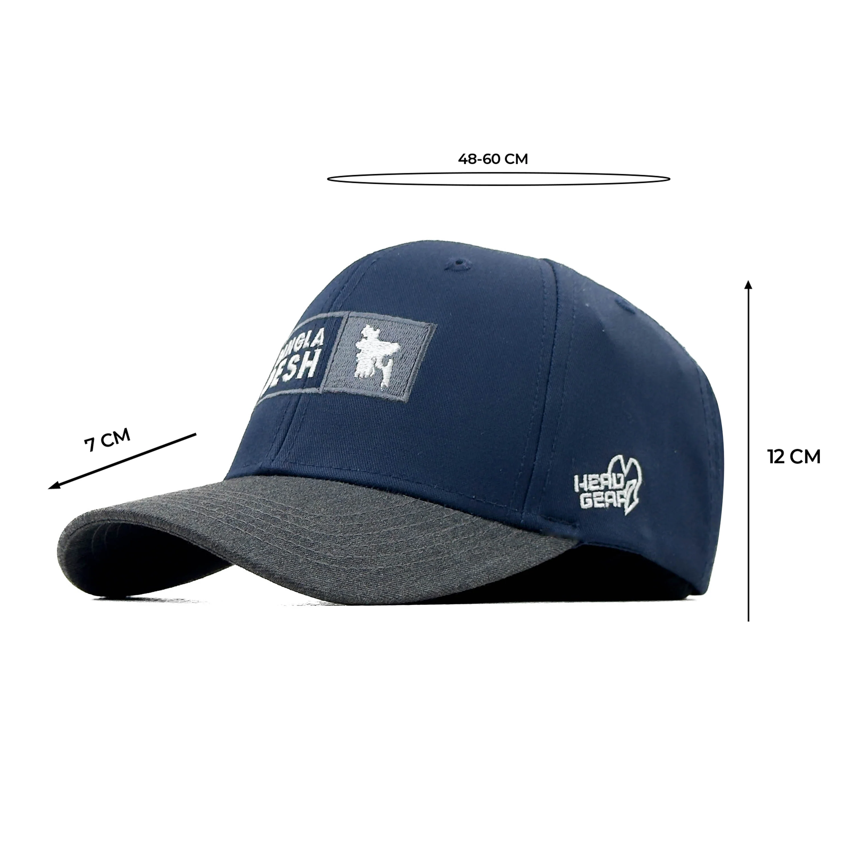 HEAD GEAR BANGLADESH NAVY BLUE CHARCOAL CAP - Image 13