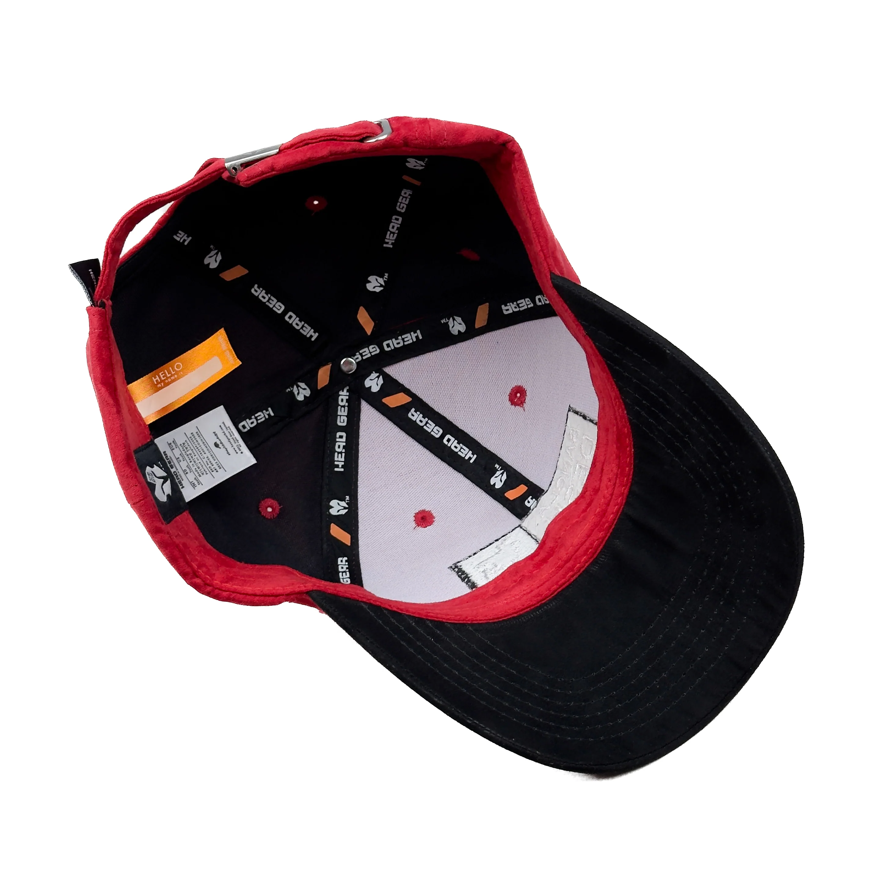 HEAD GEAR BANGLADESH RED BLACK SUEDE CAP - Image 12