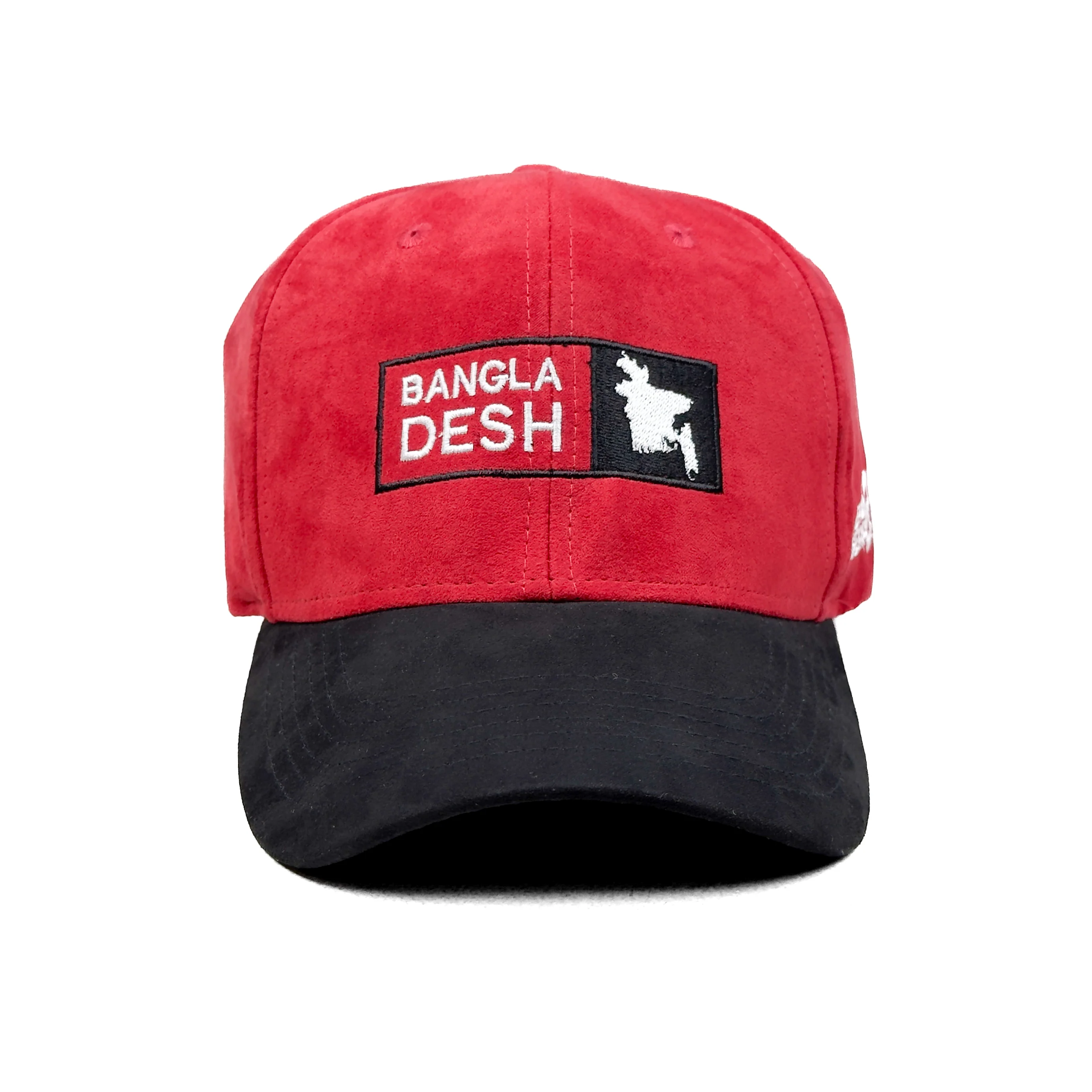 HEAD GEAR BANGLADESH RED BLACK SUEDE CAP - Image 5