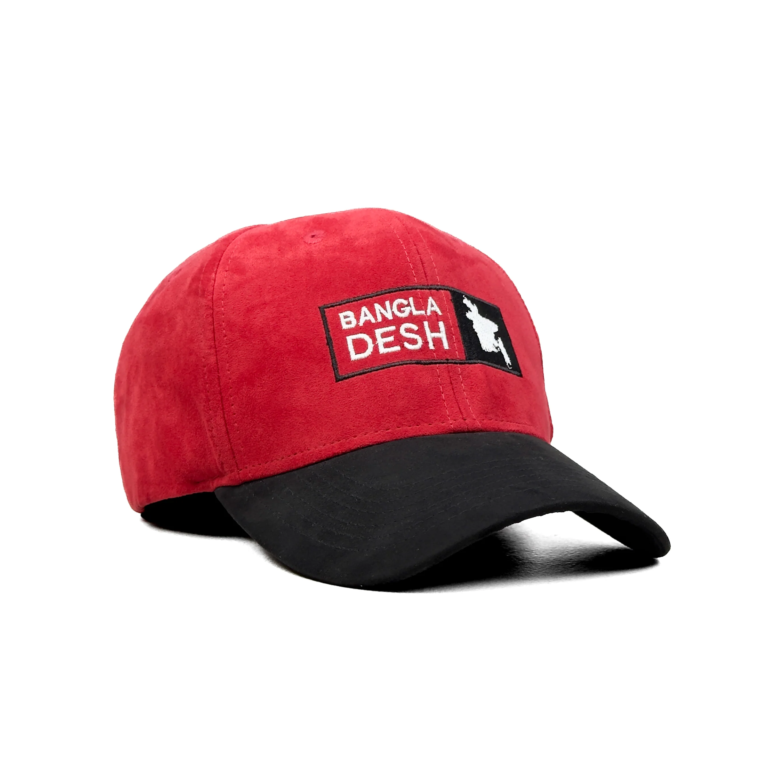 HEAD GEAR BANGLADESH RED BLACK SUEDE CAP - Image 6