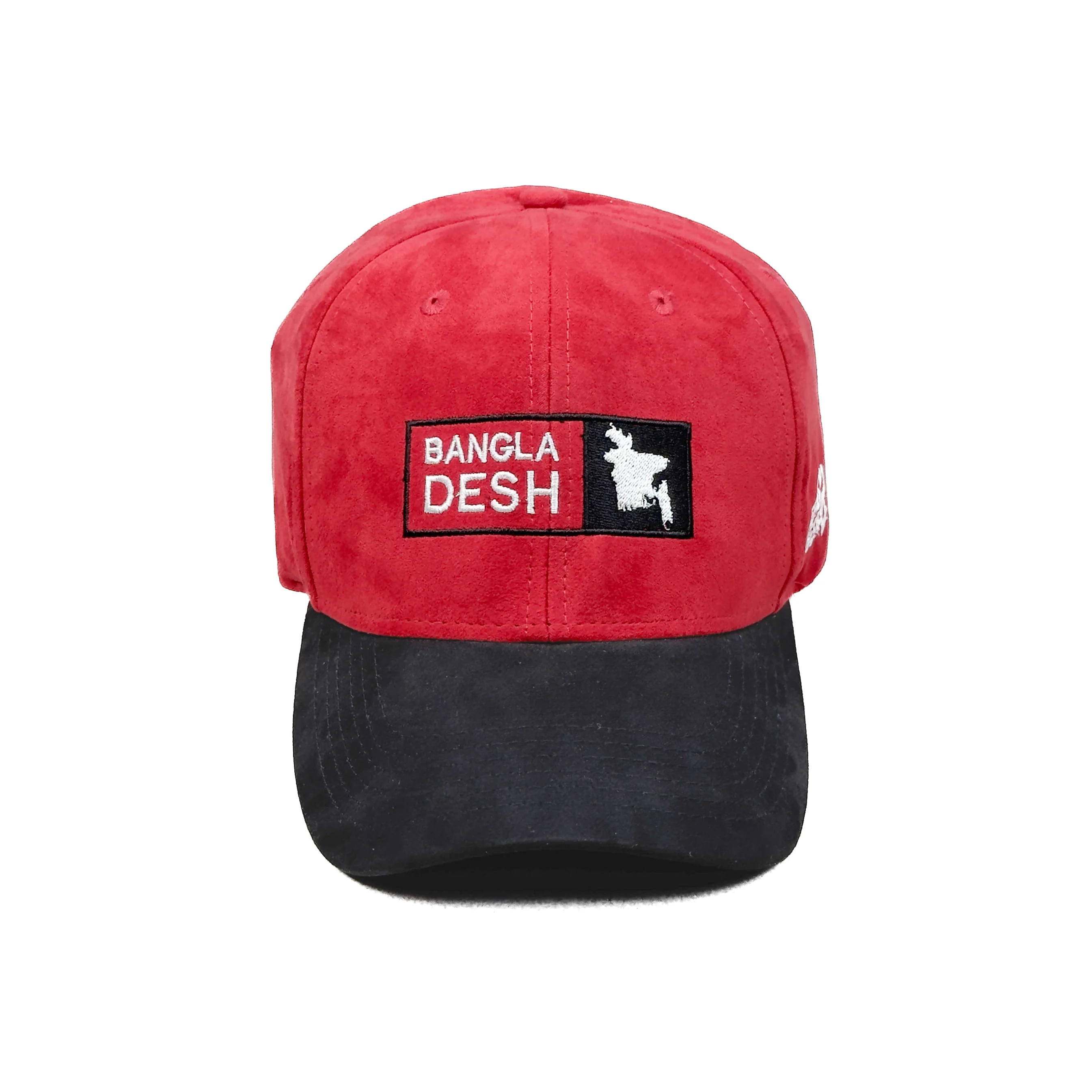 HEAD GEAR BANGLADESH RED BLACK SUEDE CAP - Image 7