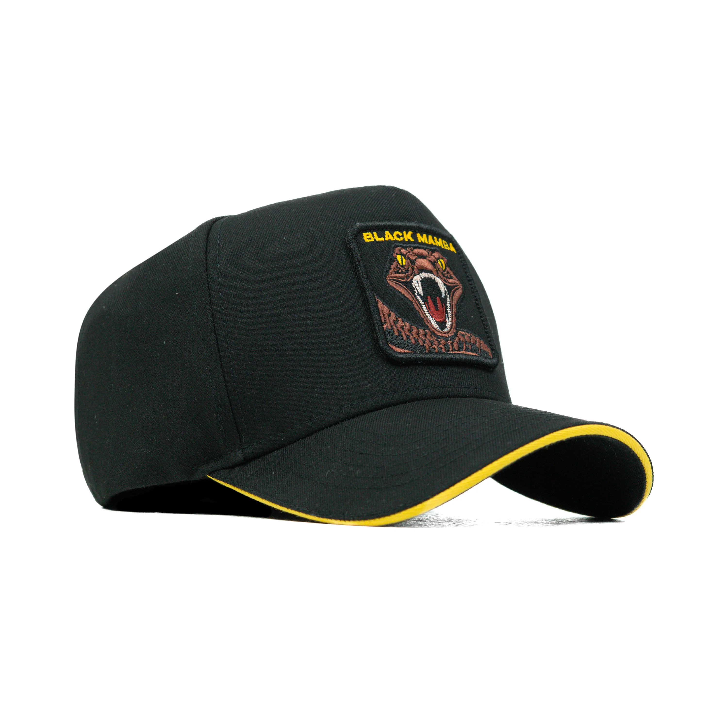 HEAD GEAR BLACK MAMBA 3D PATCH PREMIUM HIGH CROWN CAP - Image 3