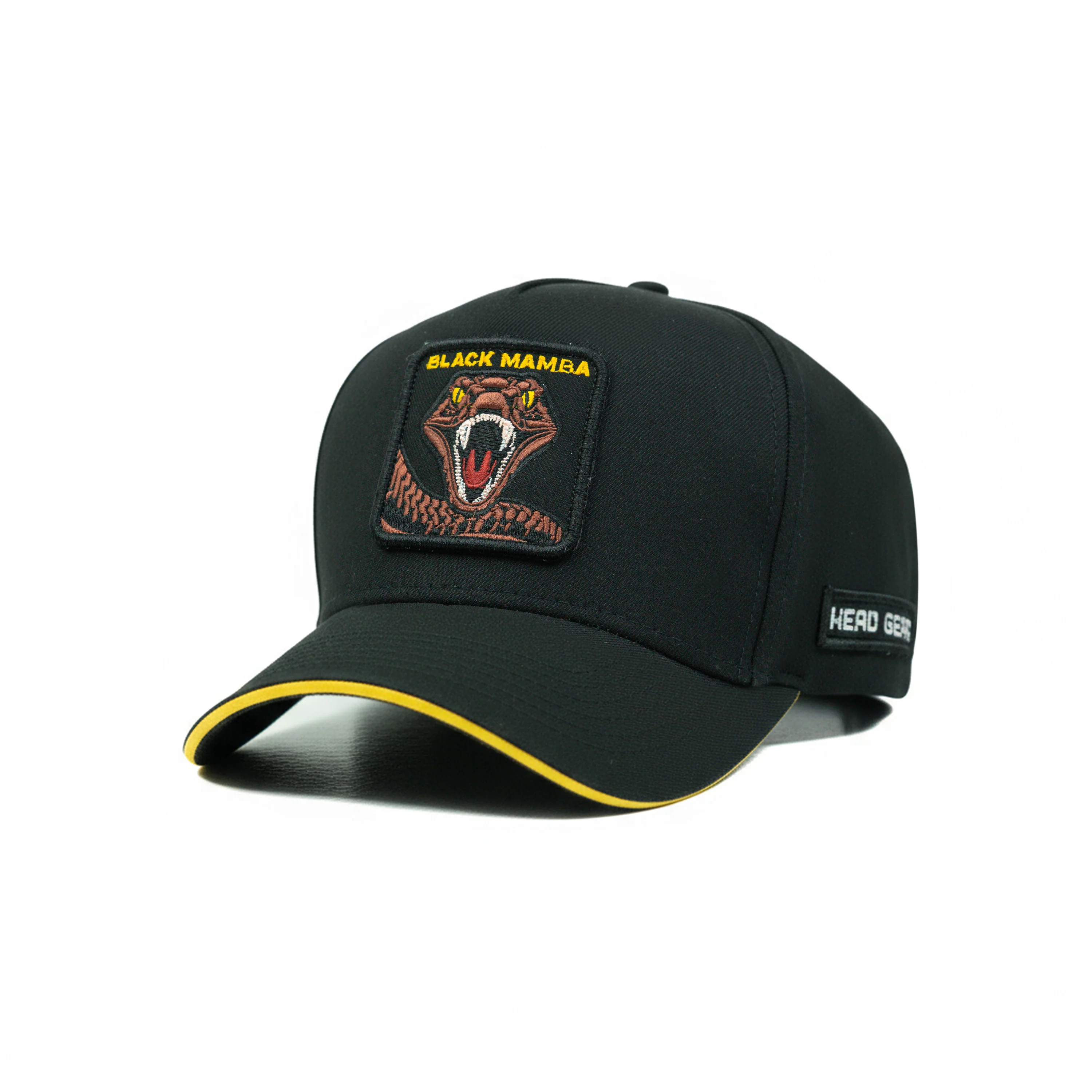 HEAD GEAR BLACK MAMBA 3D PATCH PREMIUM HIGH CROWN CAP - Image 5