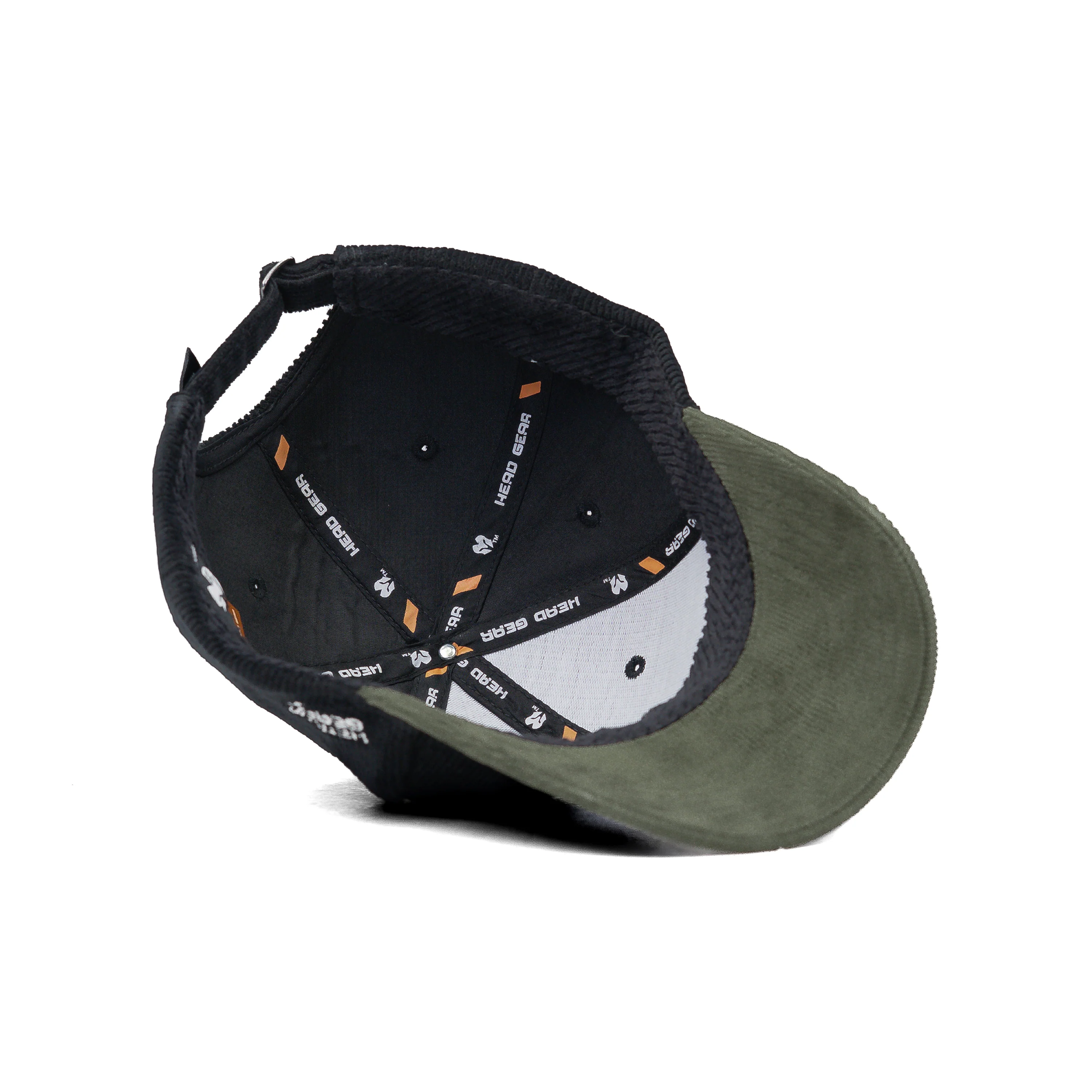 HEAD GEAR BLACK OLIVE DUAL TONE CORD CAP - Image 12