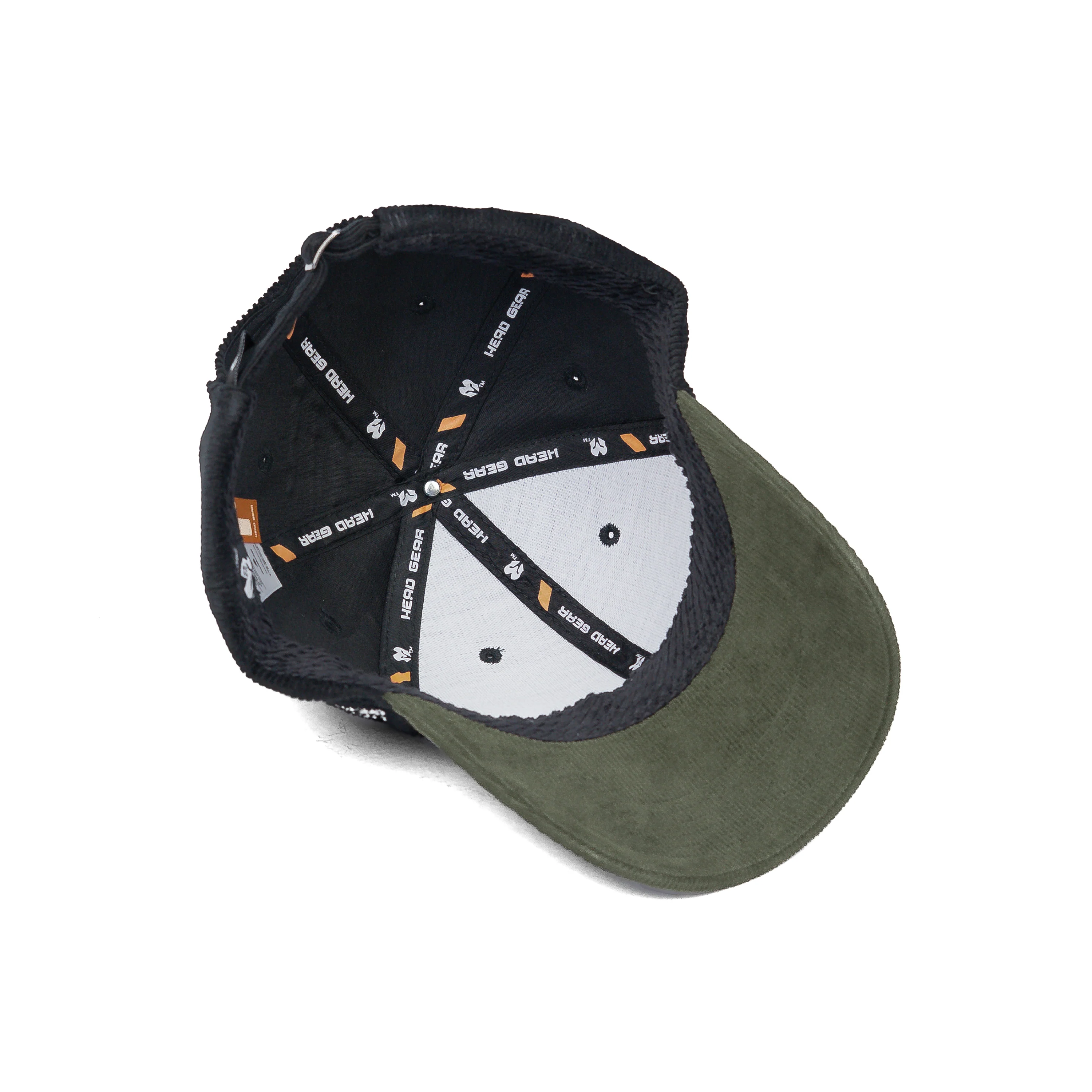 HEAD GEAR BLACK OLIVE DUAL TONE CORD CAP - Image 13