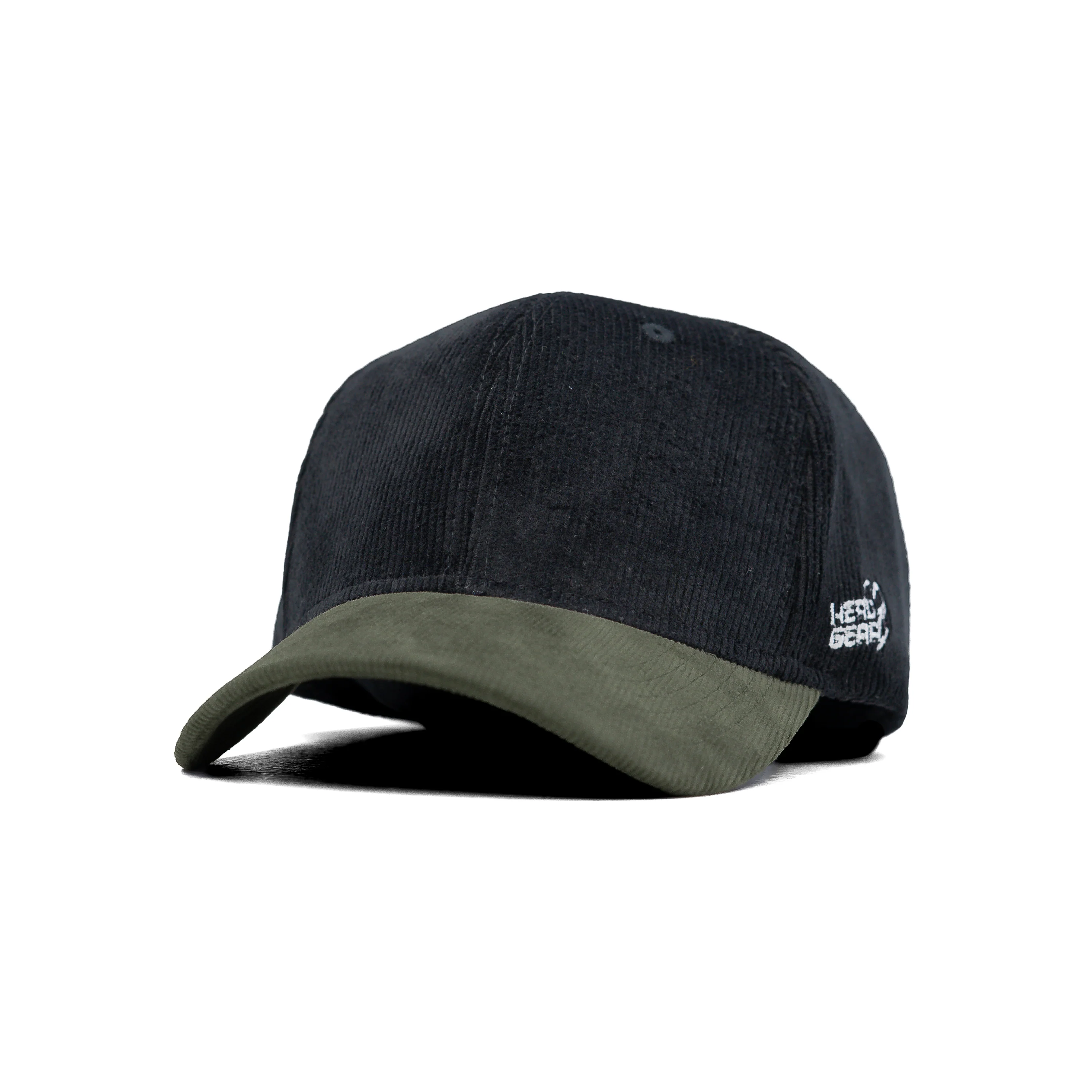 HEAD GEAR BLACK OLIVE DUAL TONE CORD CAP - Image 5