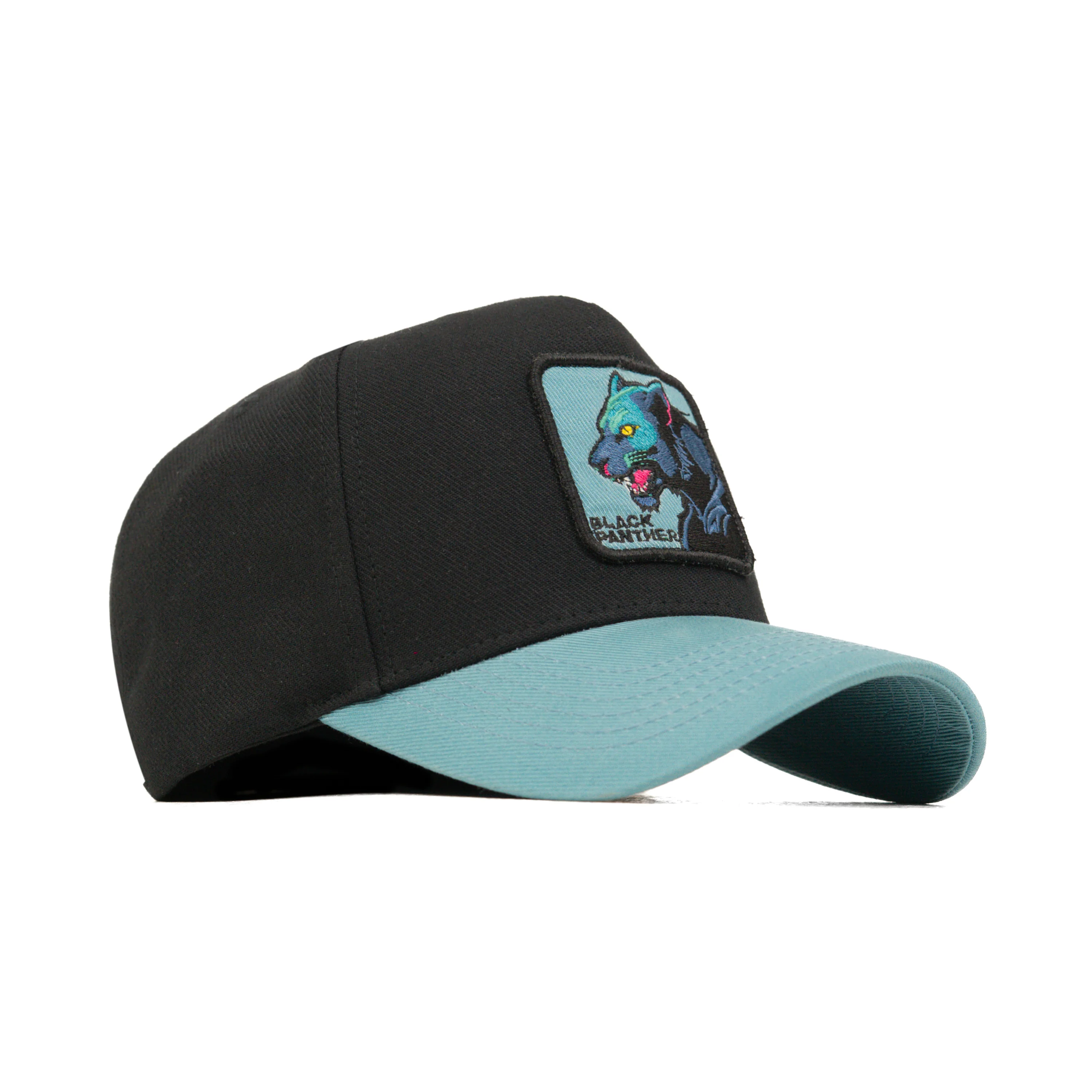 HEAD GEAR BLACK PANTHER 3D PATCH PREMIUM HIGH CROWN CAP - Image 3