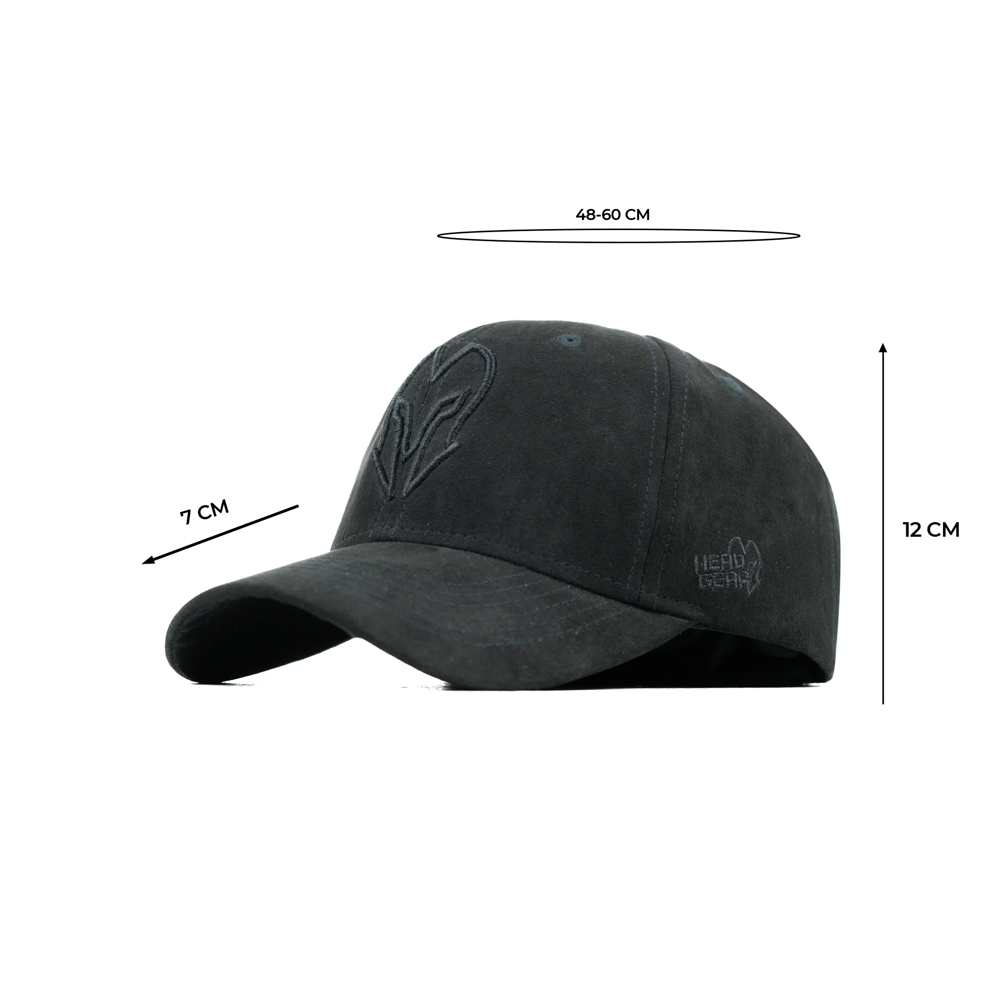 HEAD GEAR BLACK SUPER SUEDE CAP - Image 14