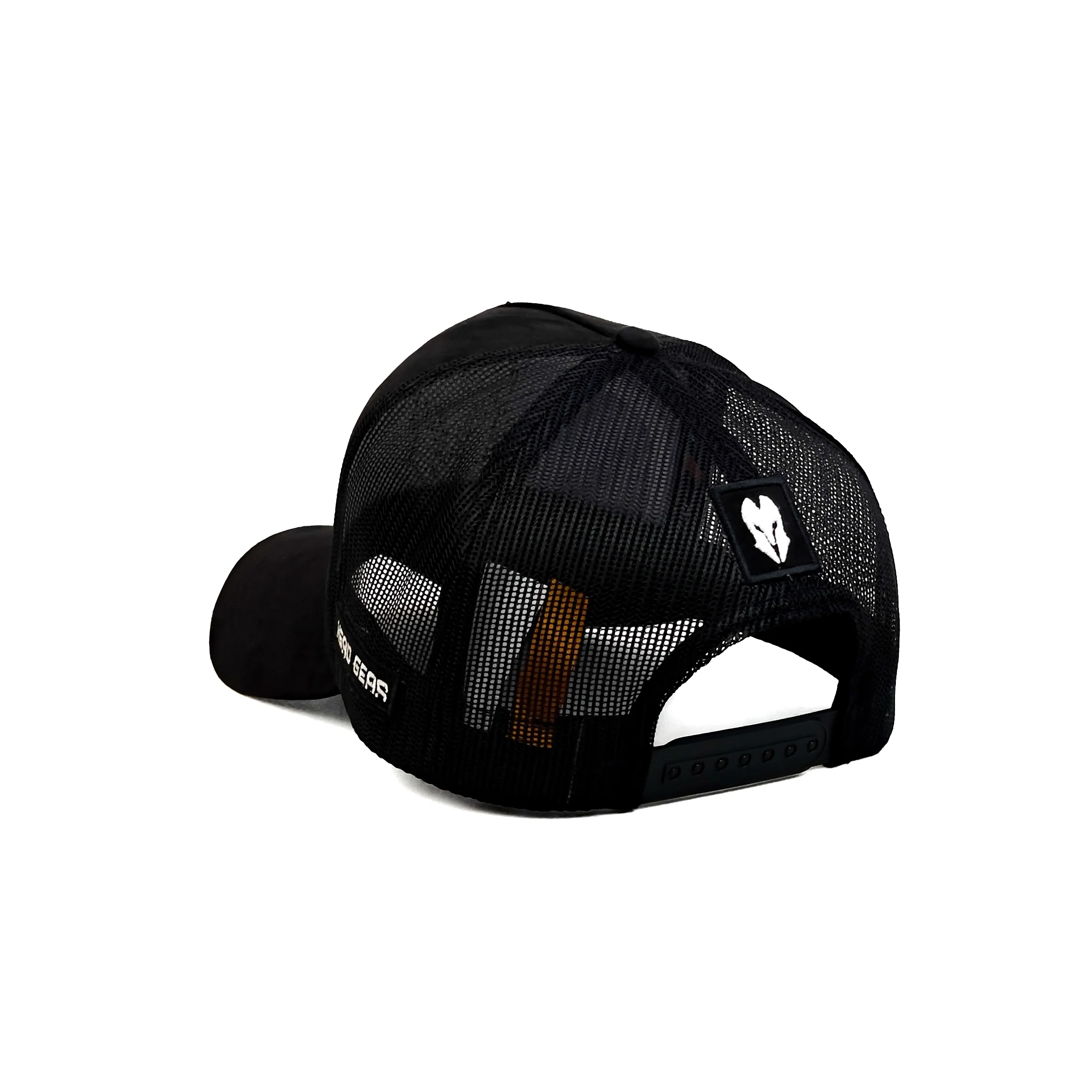 HEAD GEAR BLACK SUPER SUEDE TRUCKER CAP - Image 10