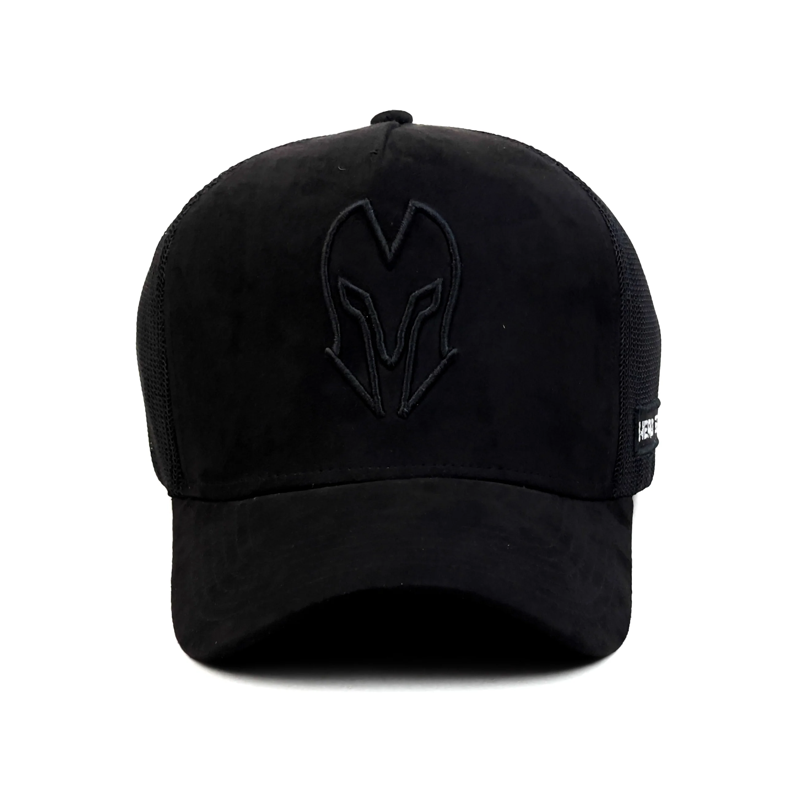 HEAD GEAR BLACK SUPER SUEDE TRUCKER CAP - Image 6