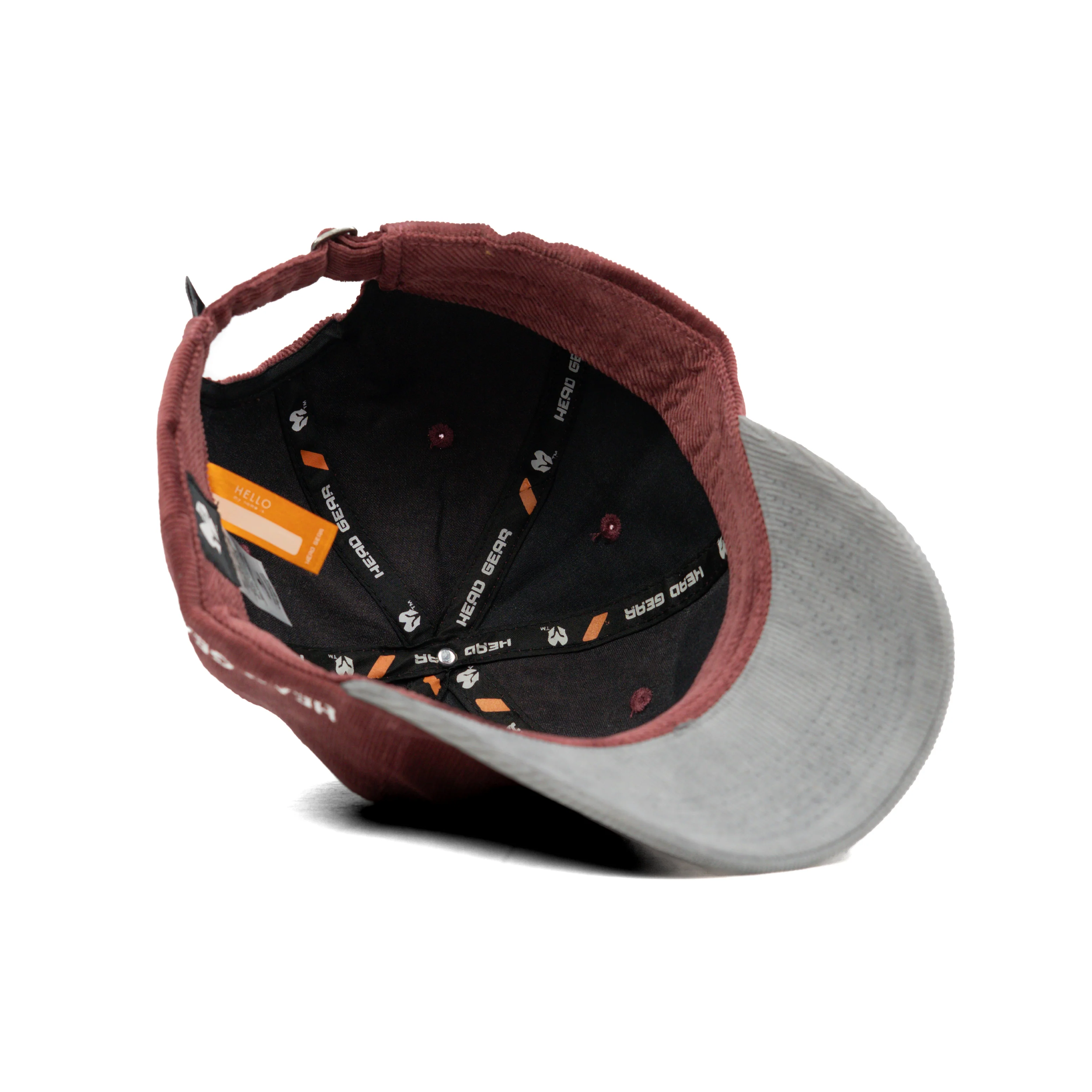 HEAD GEAR CHOCOLATE GREY DUAL TONE CORD CAP - Image 12