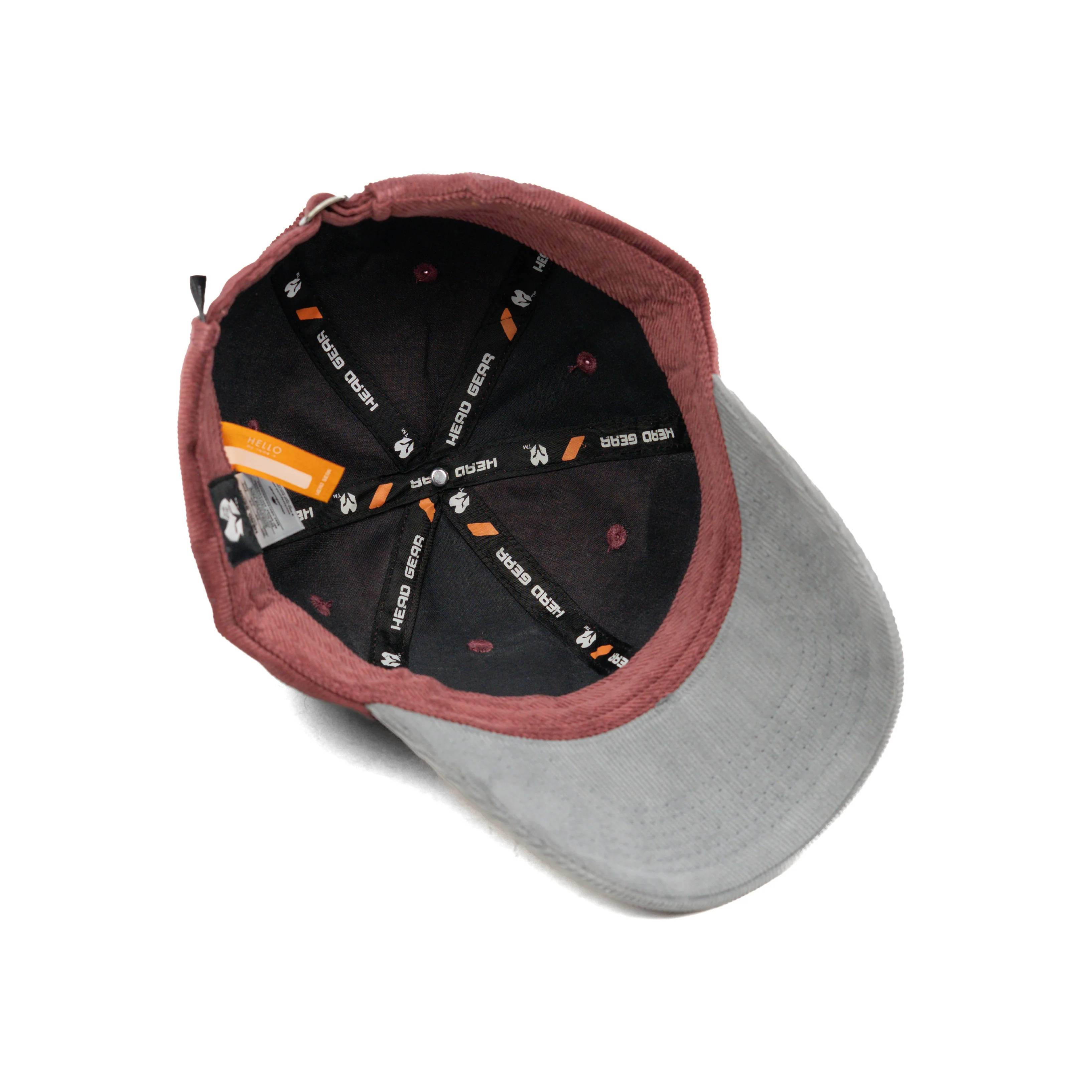 HEAD GEAR CHOCOLATE GREY DUAL TONE CORD CAP - Image 13