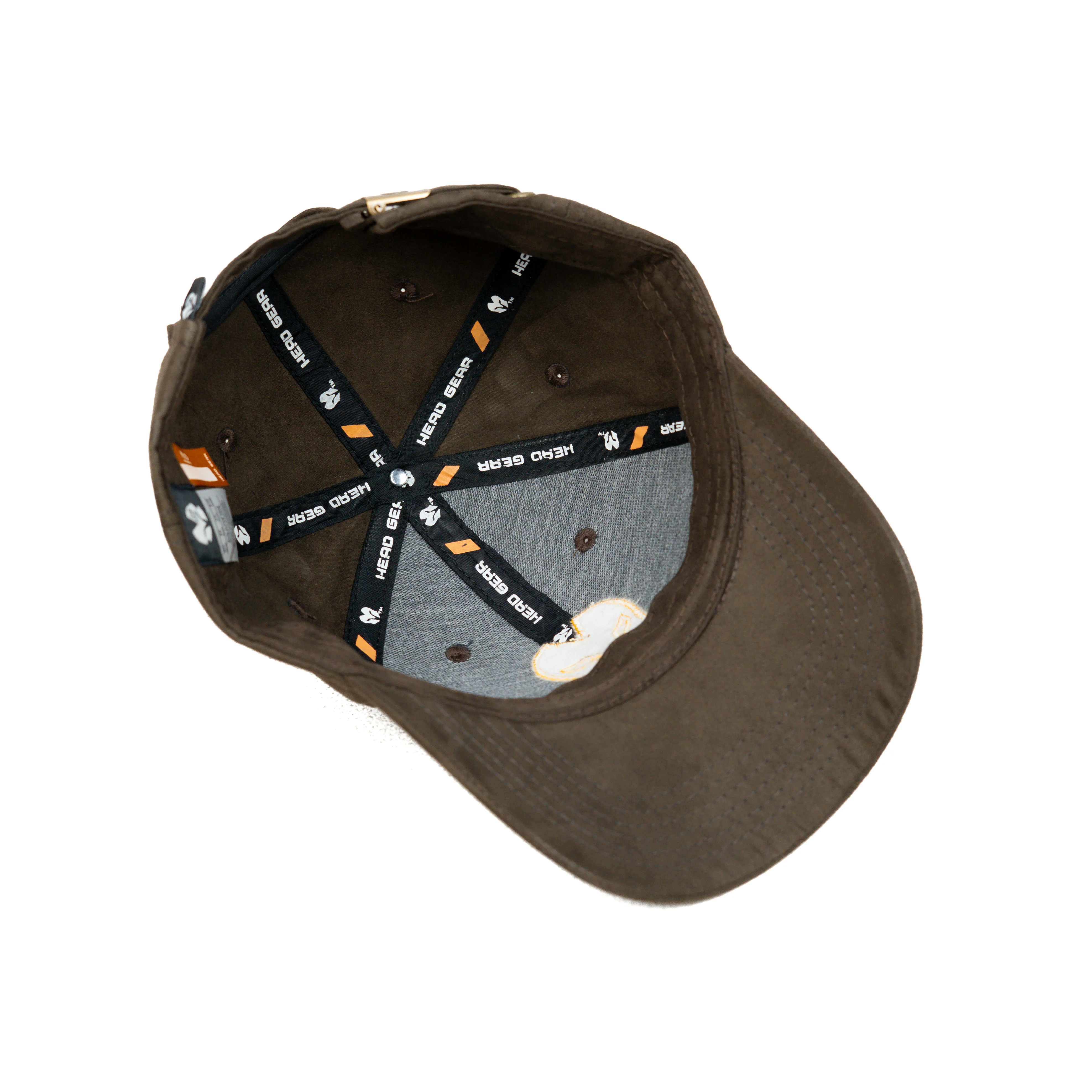 HEAD GEAR COFFEE AND GOLDEN CONTRAST SUEDE CAP - Image 13