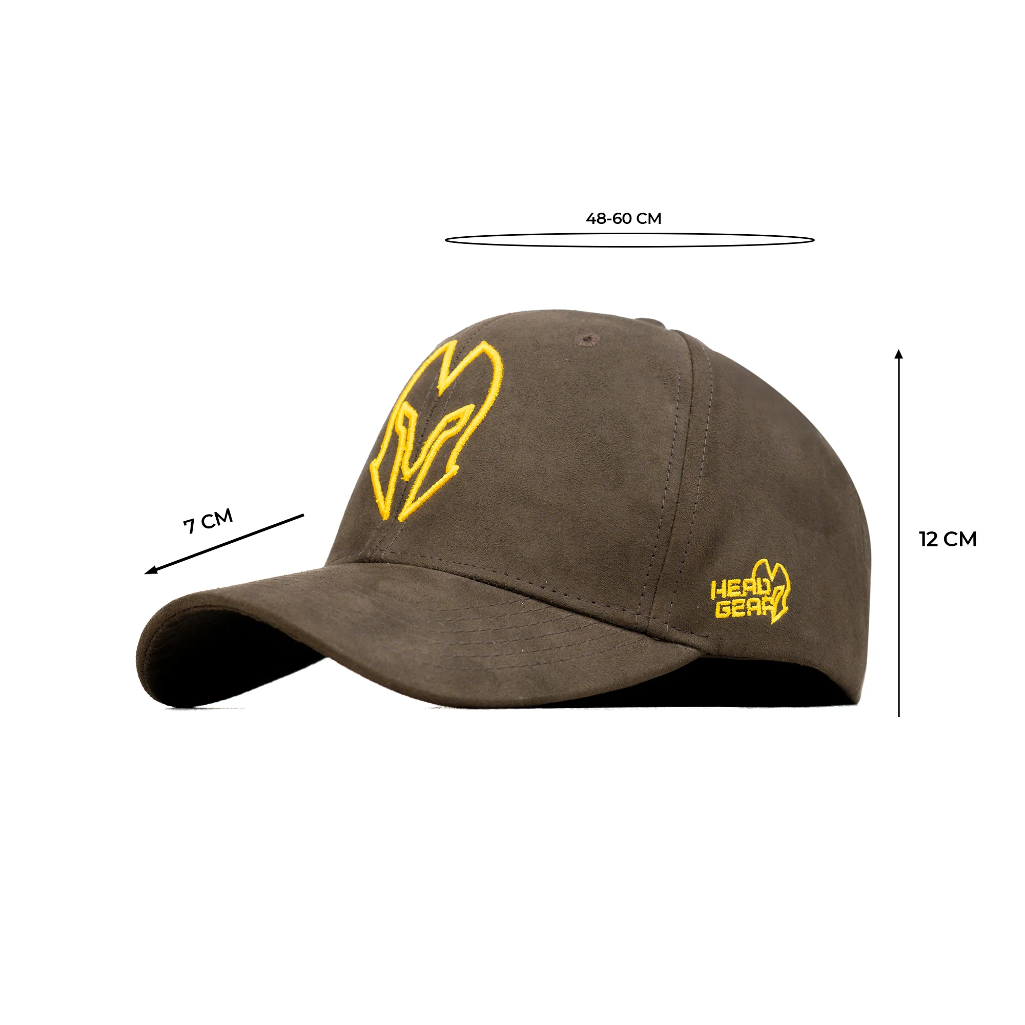 HEAD GEAR COFFEE AND GOLDEN CONTRAST SUEDE CAP - Image 14