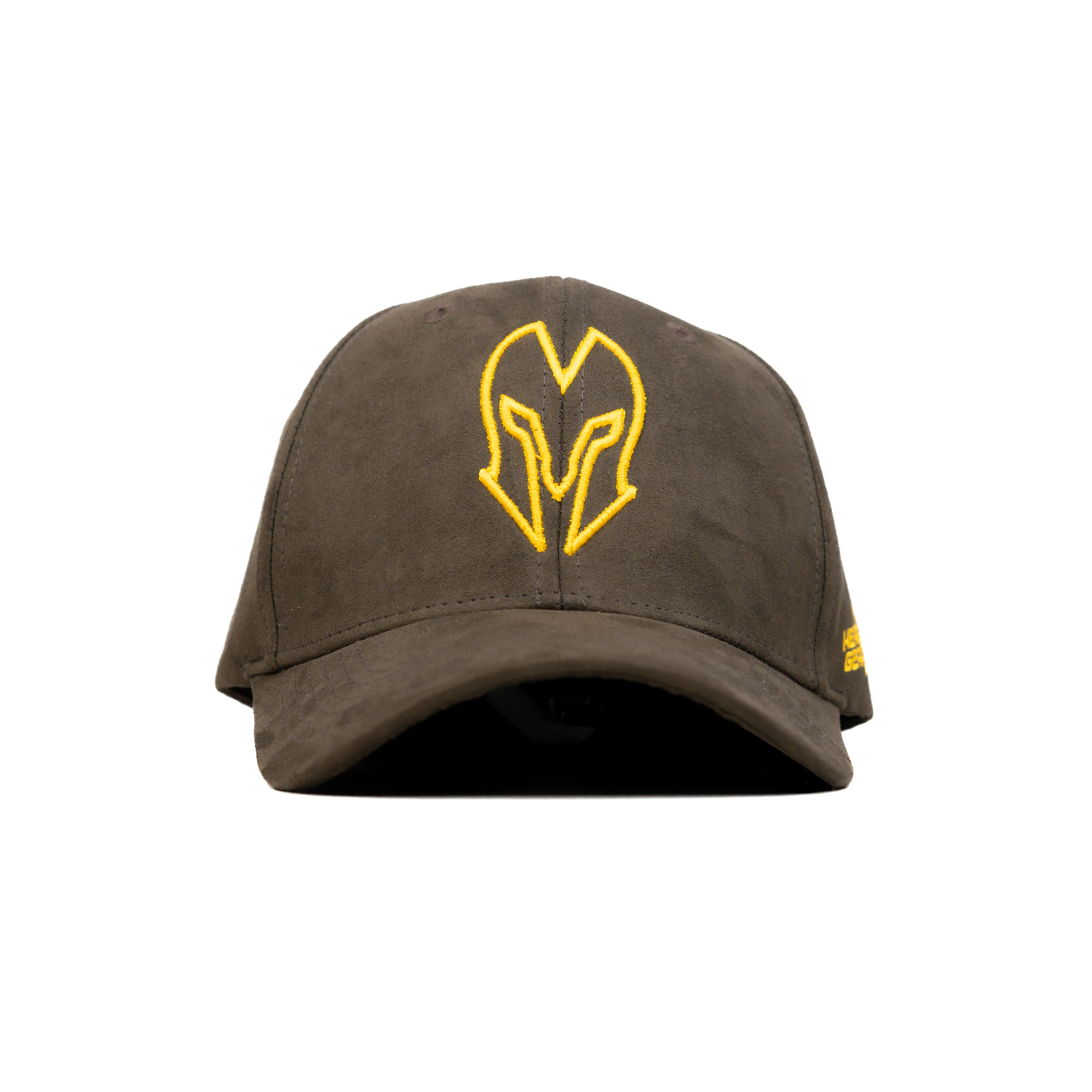 HEAD GEAR COFFEE AND GOLDEN CONTRAST SUEDE CAP - Image 4
