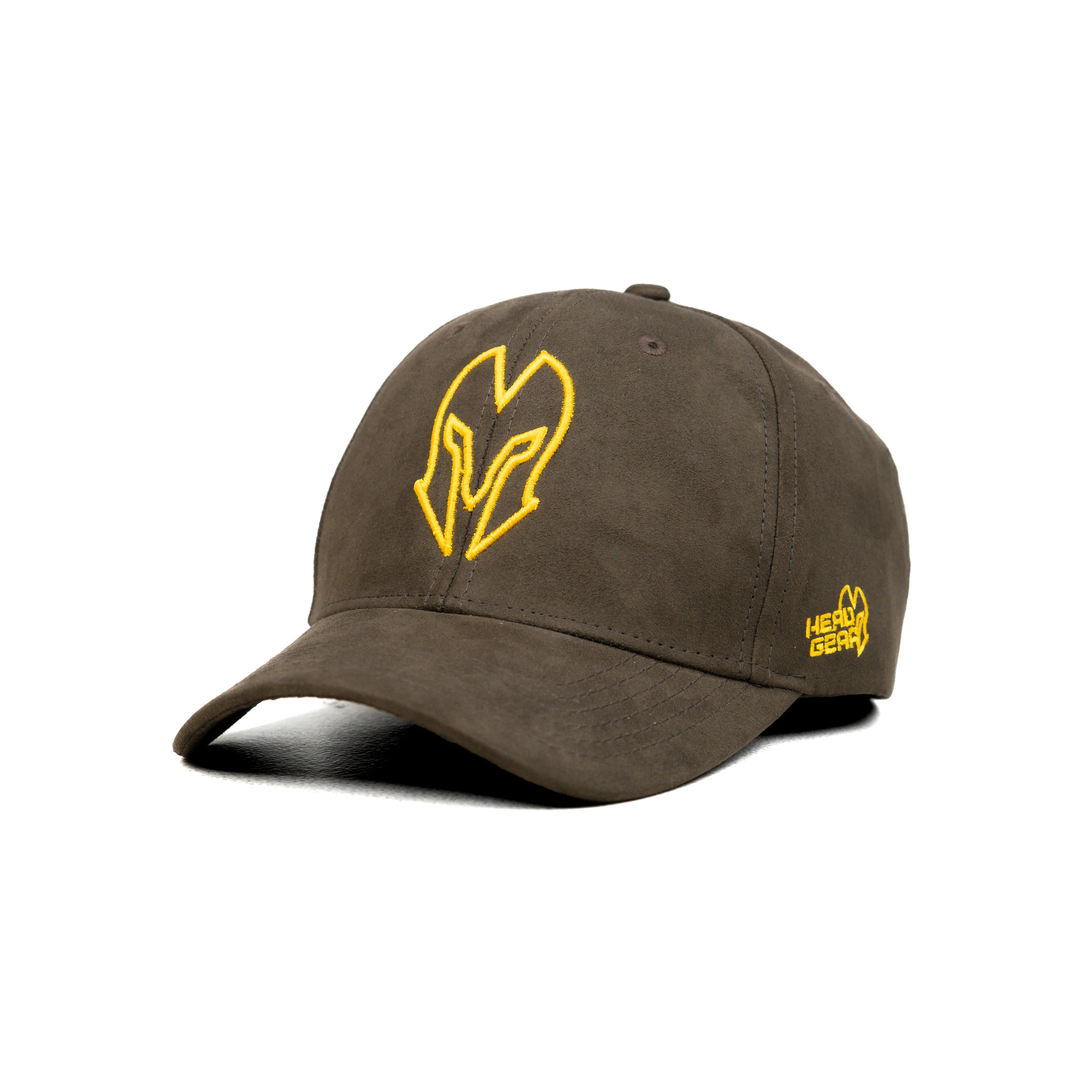 HEAD GEAR COFFEE AND GOLDEN CONTRAST SUEDE CAP - Image 5