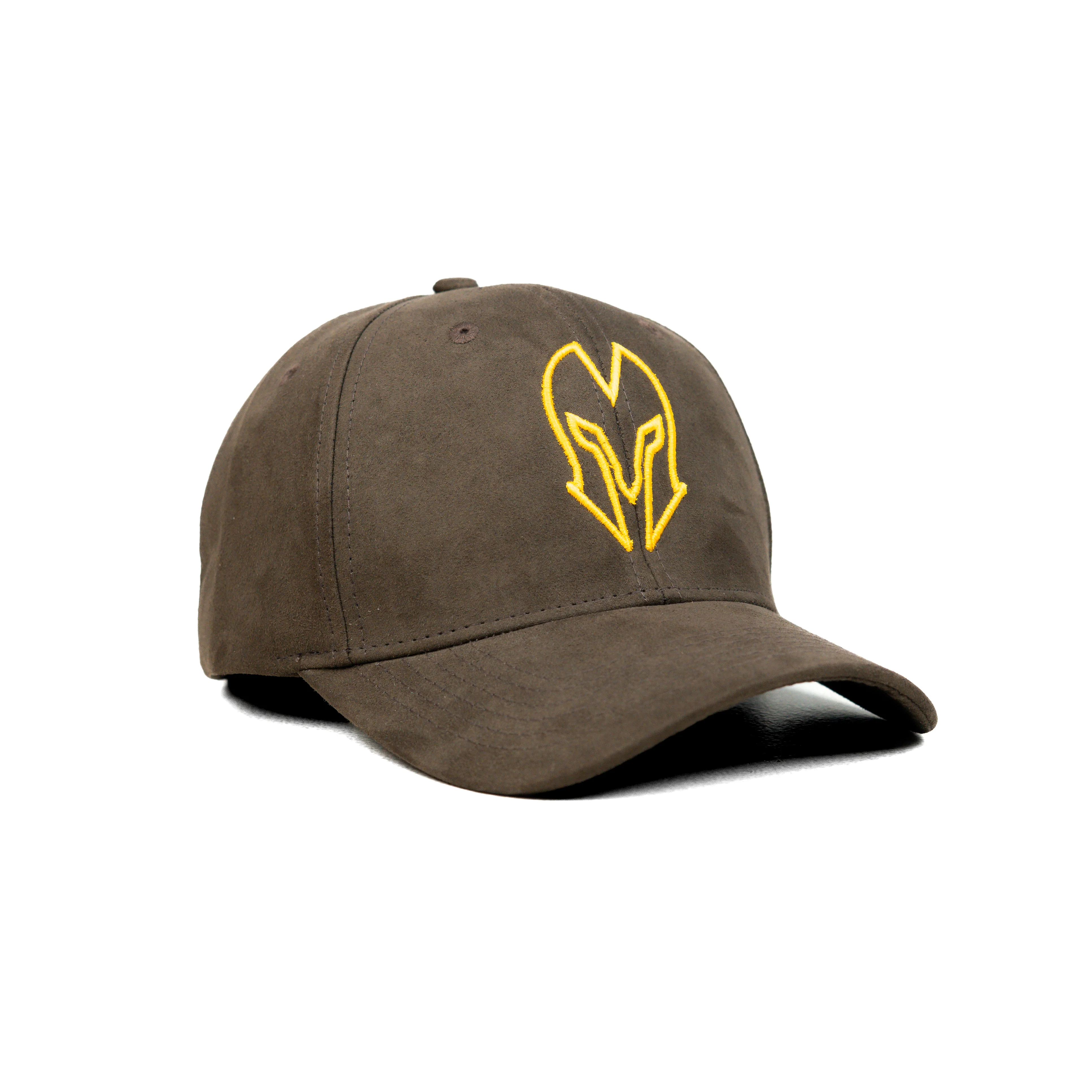 HEAD GEAR COFFEE AND GOLDEN CONTRAST SUEDE CAP - Image 7