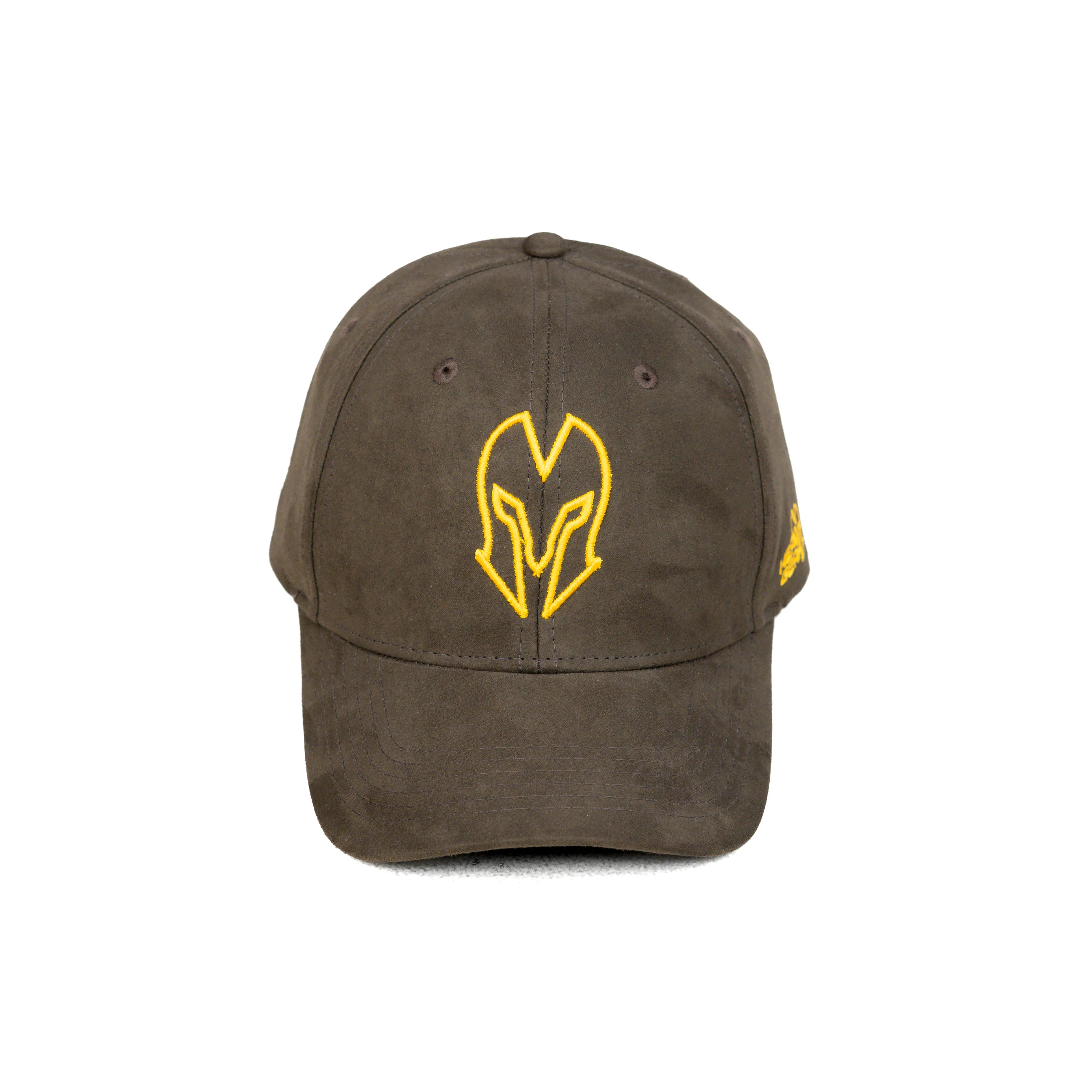HEAD GEAR COFFEE AND GOLDEN CONTRAST SUEDE CAP - Image 8
