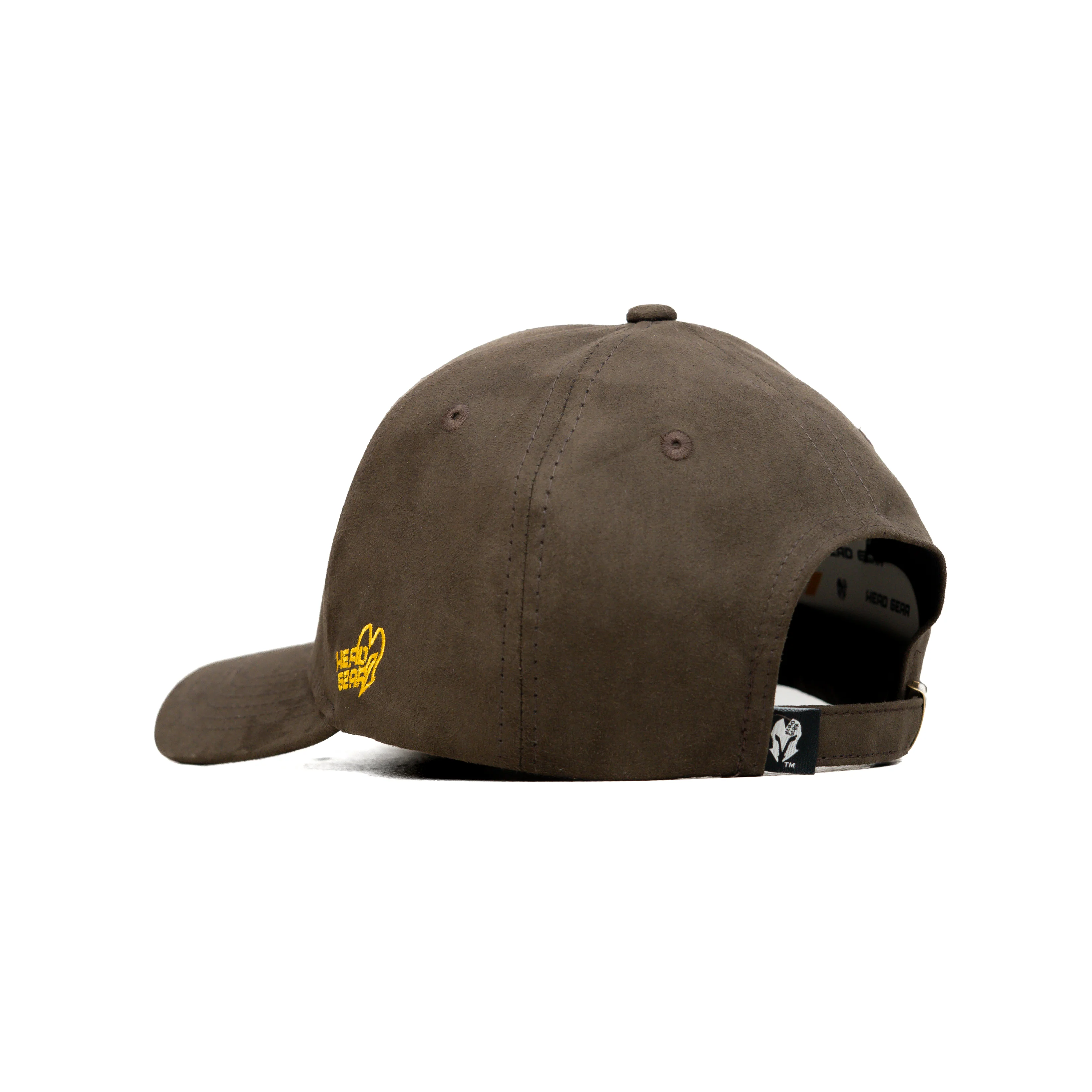 HEAD GEAR COFFEE AND GOLDEN CONTRAST SUEDE CAP - Image 9