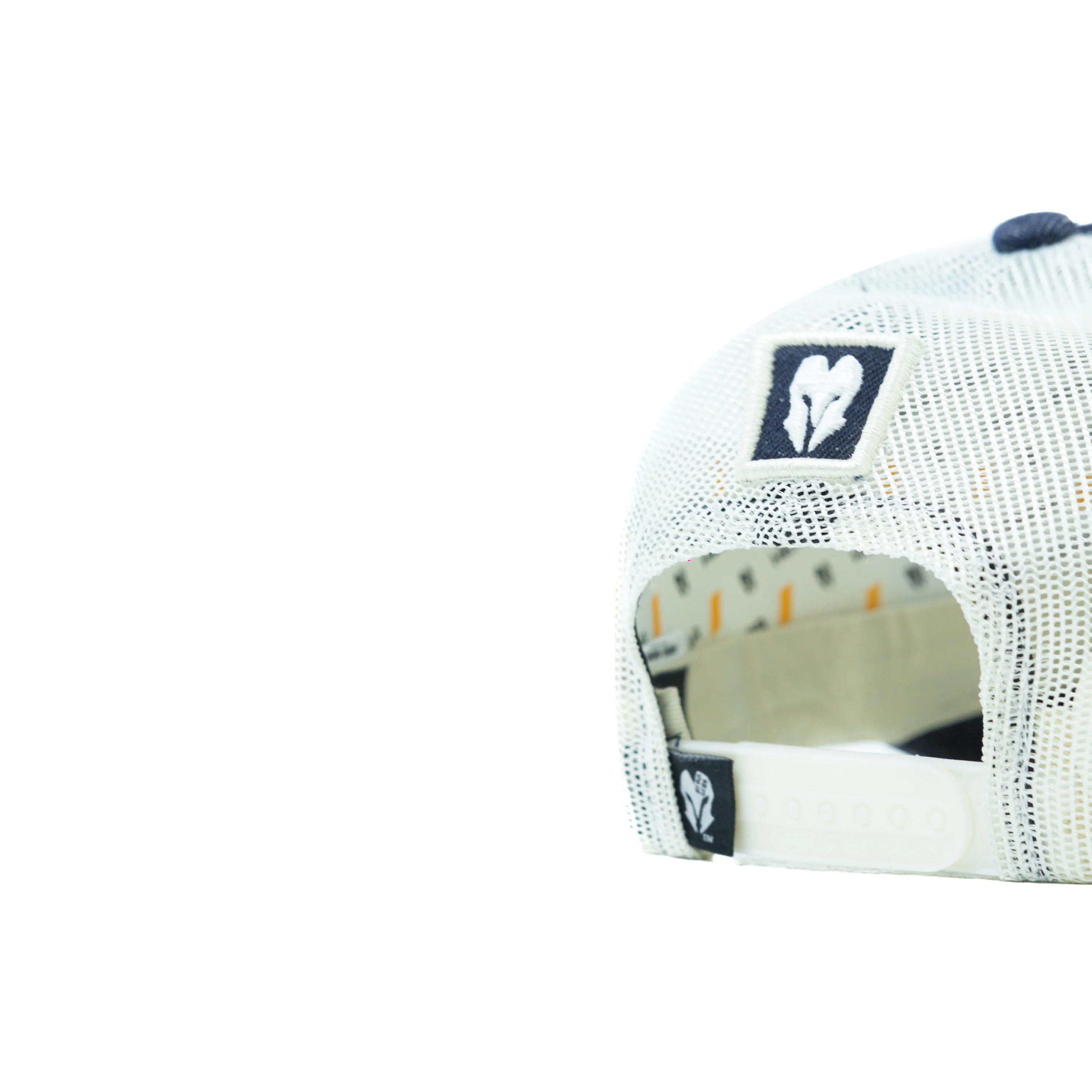 HEAD GEAR DARK NAVY BLUE WHITE DENIM TRUCKER CAP - Image 10