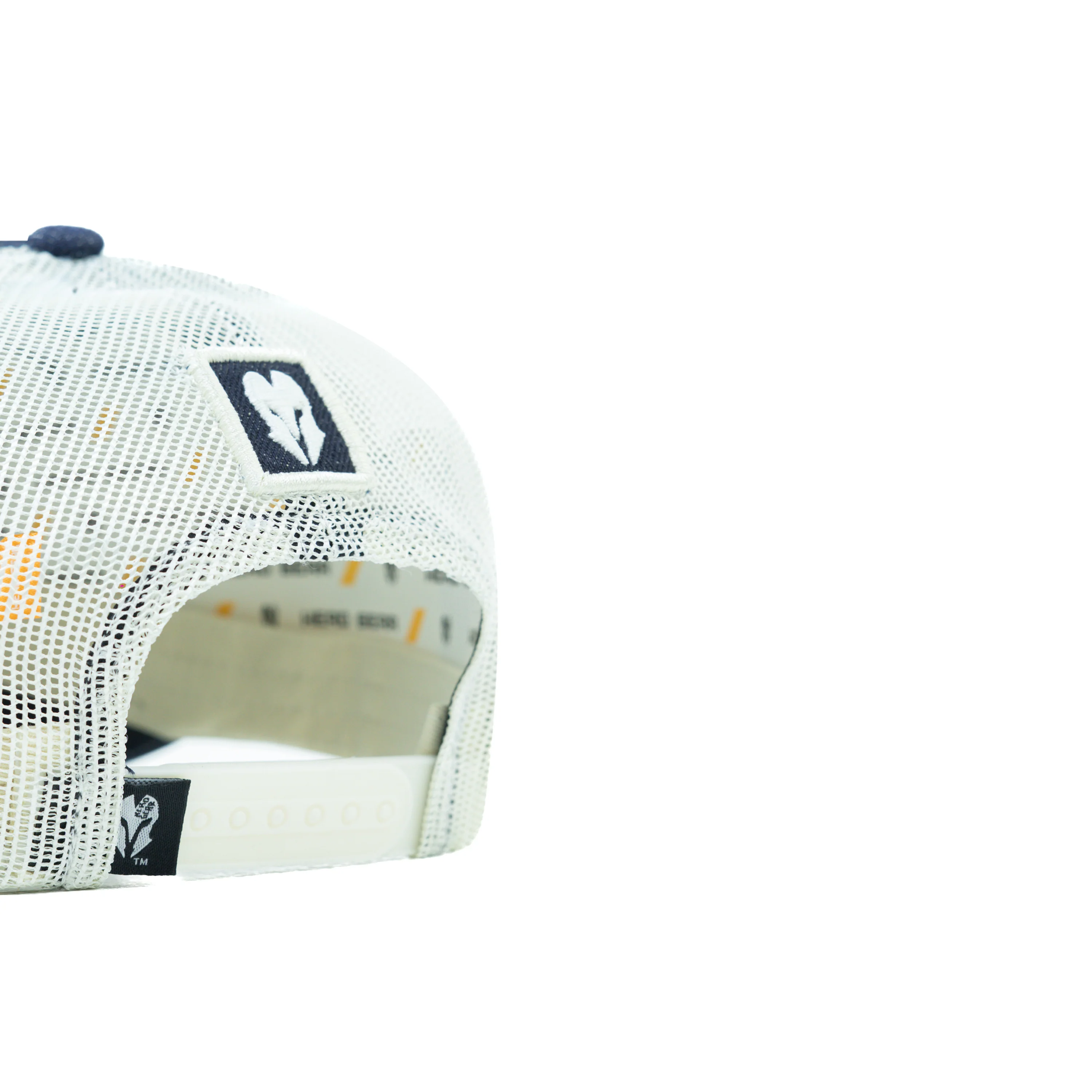 HEAD GEAR DARK NAVY BLUE WHITE DENIM TRUCKER CAP - Image 11