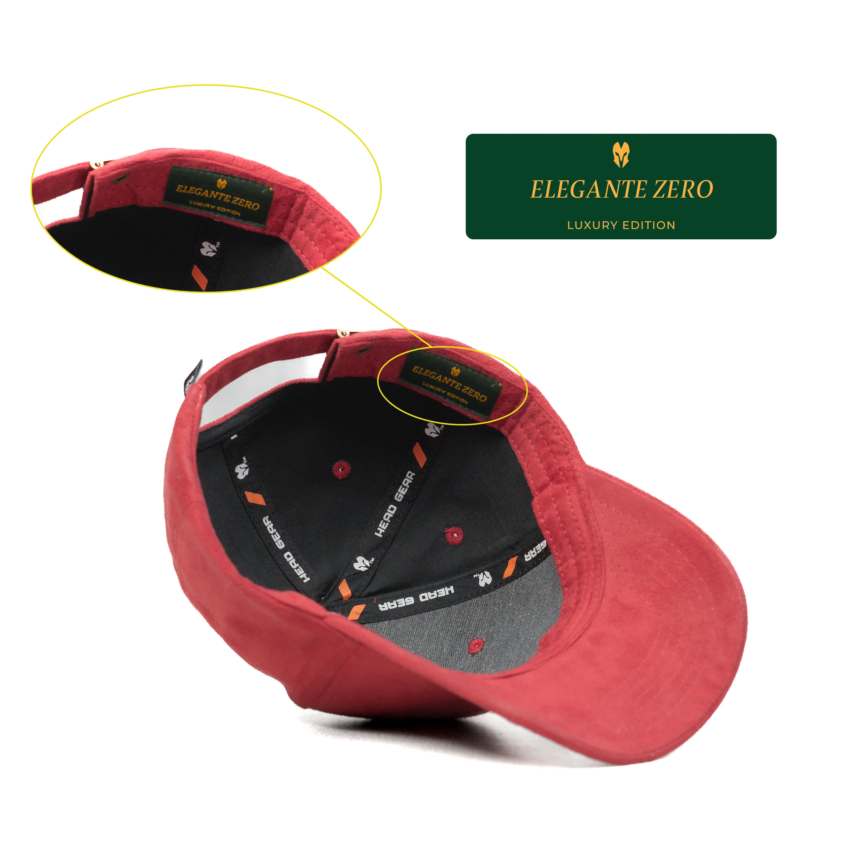HEAD GEAR ELEGANTE ZERO BARN RED CAP (NO LOGO) - Image 14