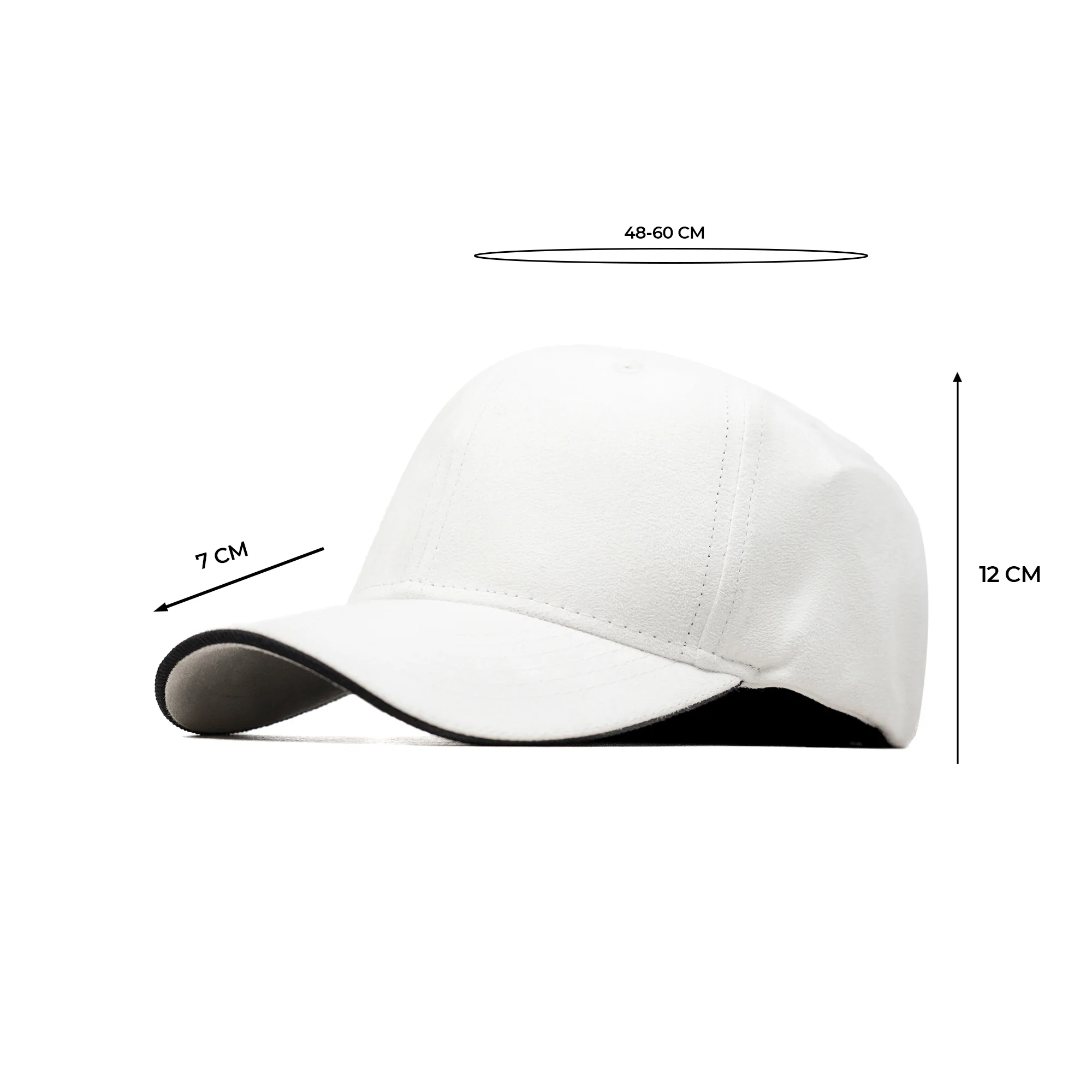 HEAD GEAR ELEGANTE ZERO WHITE CAP (NO LOGO) - Image 7