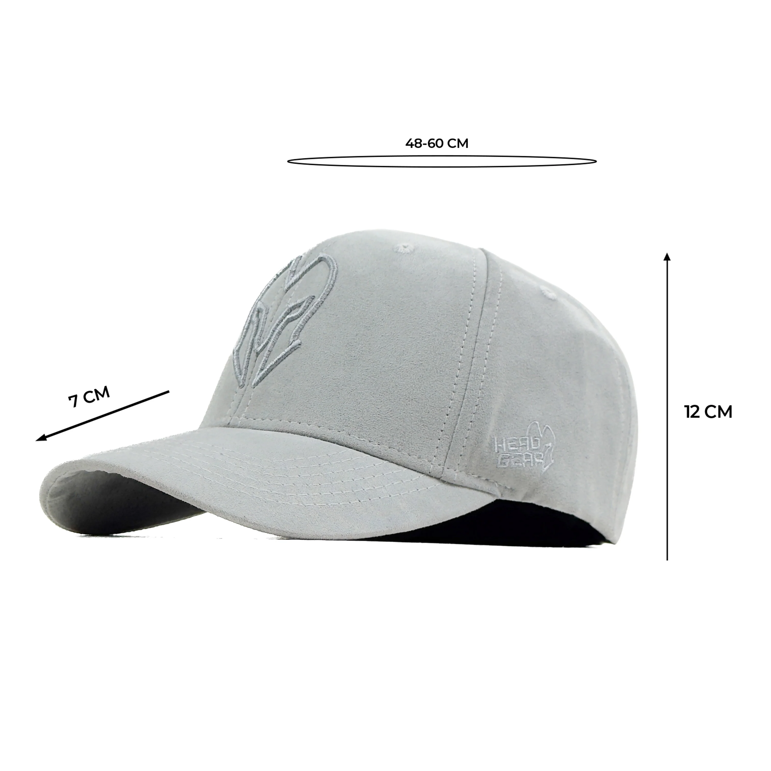 HEAD GEAR GLACIER GREY SUPER SUEDE CAP - Image 7