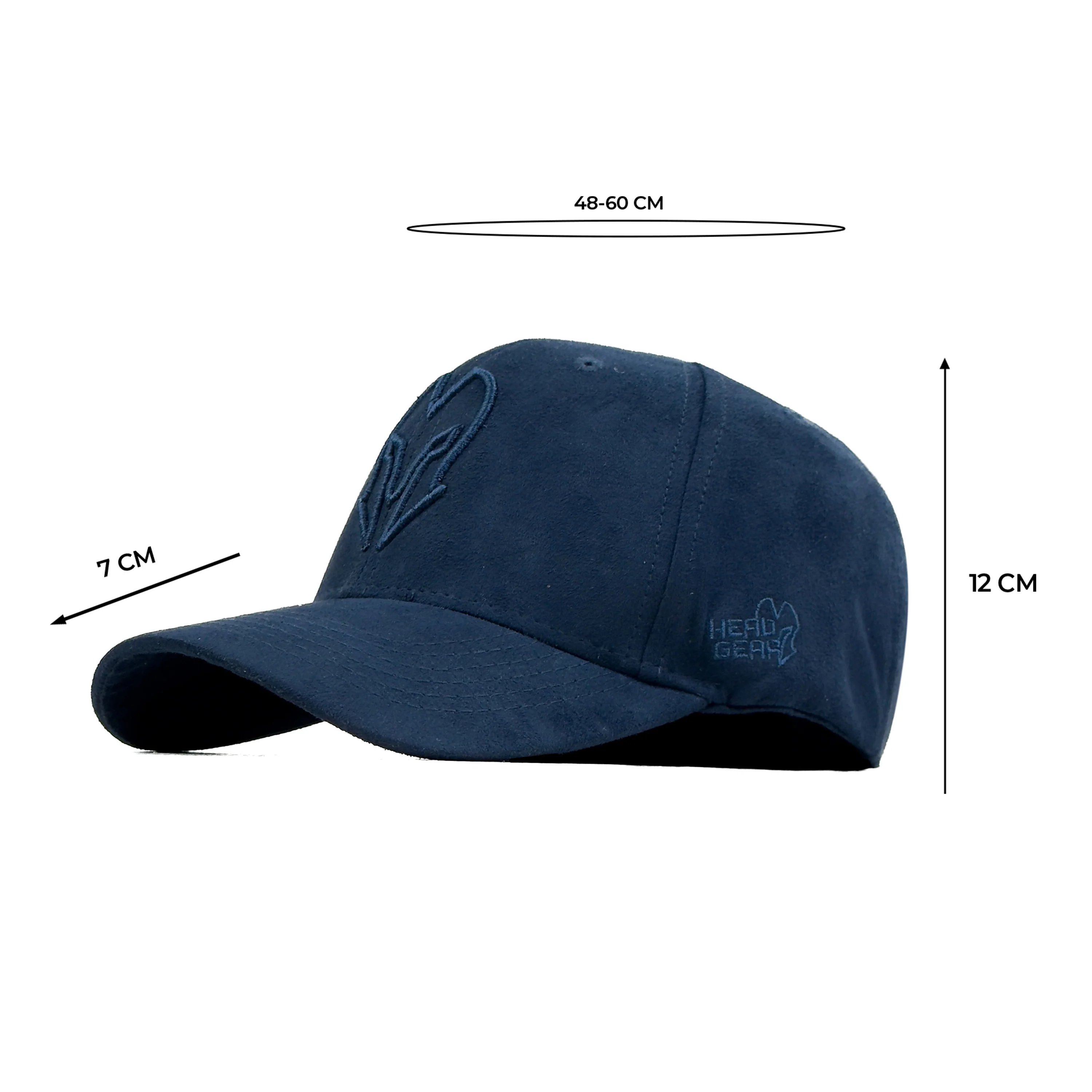 HEAD GEAR NAVY BLUE SUPER SUEDE CAP - Image 7