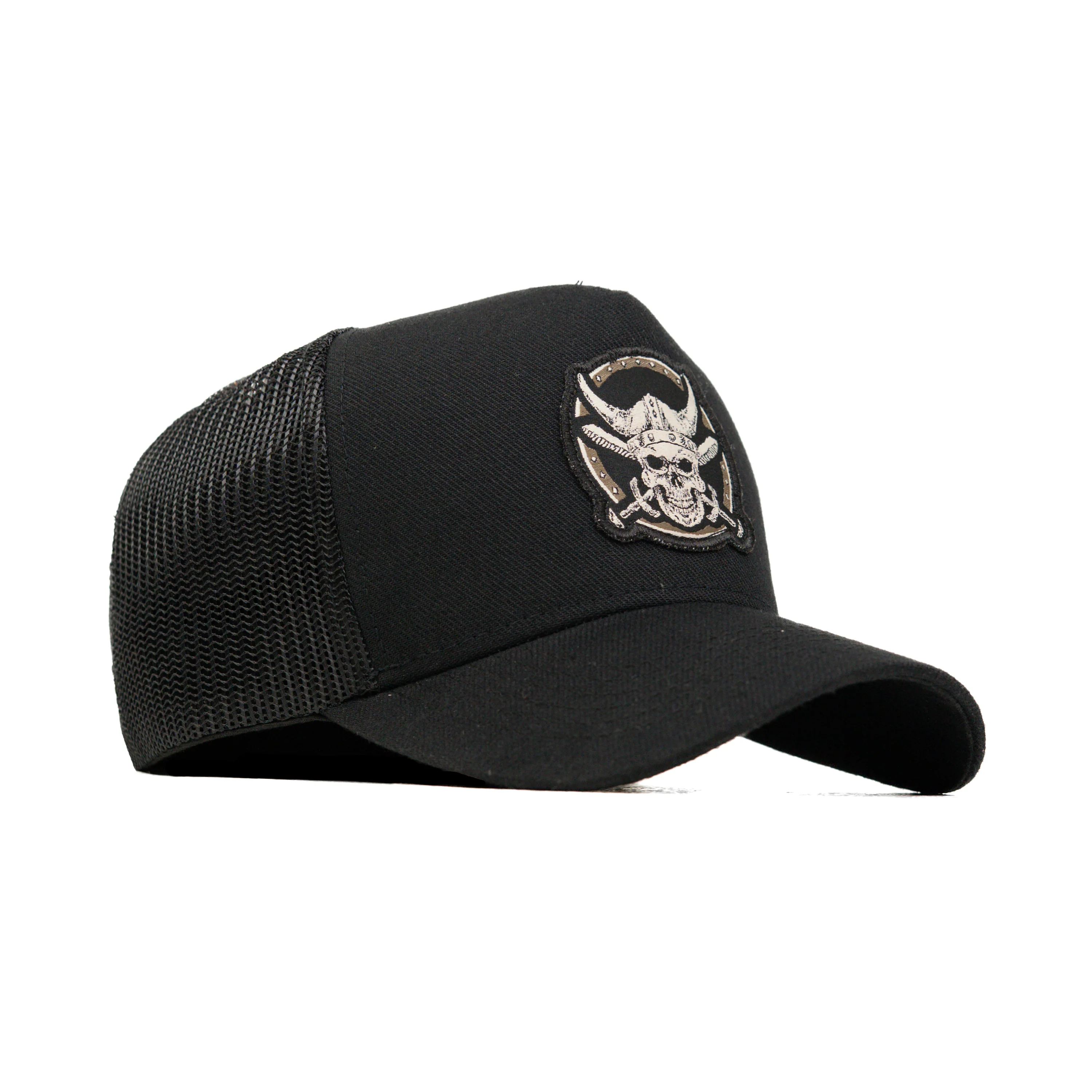 HEAD GEAR PIRATE SKULL TRUCKER CAP - Image 3