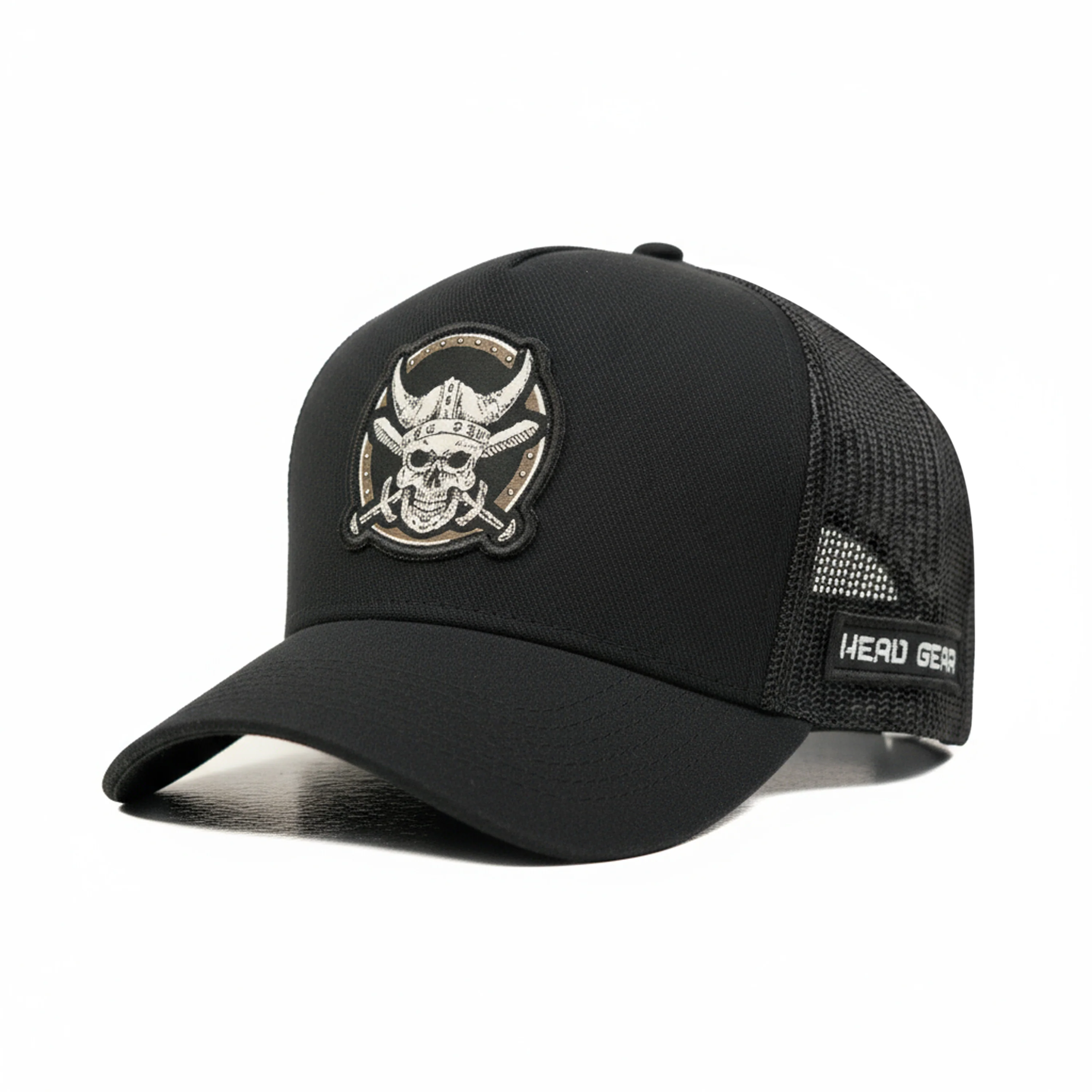 HEAD GEAR PIRATE SKULL TRUCKER CAP - Image 5