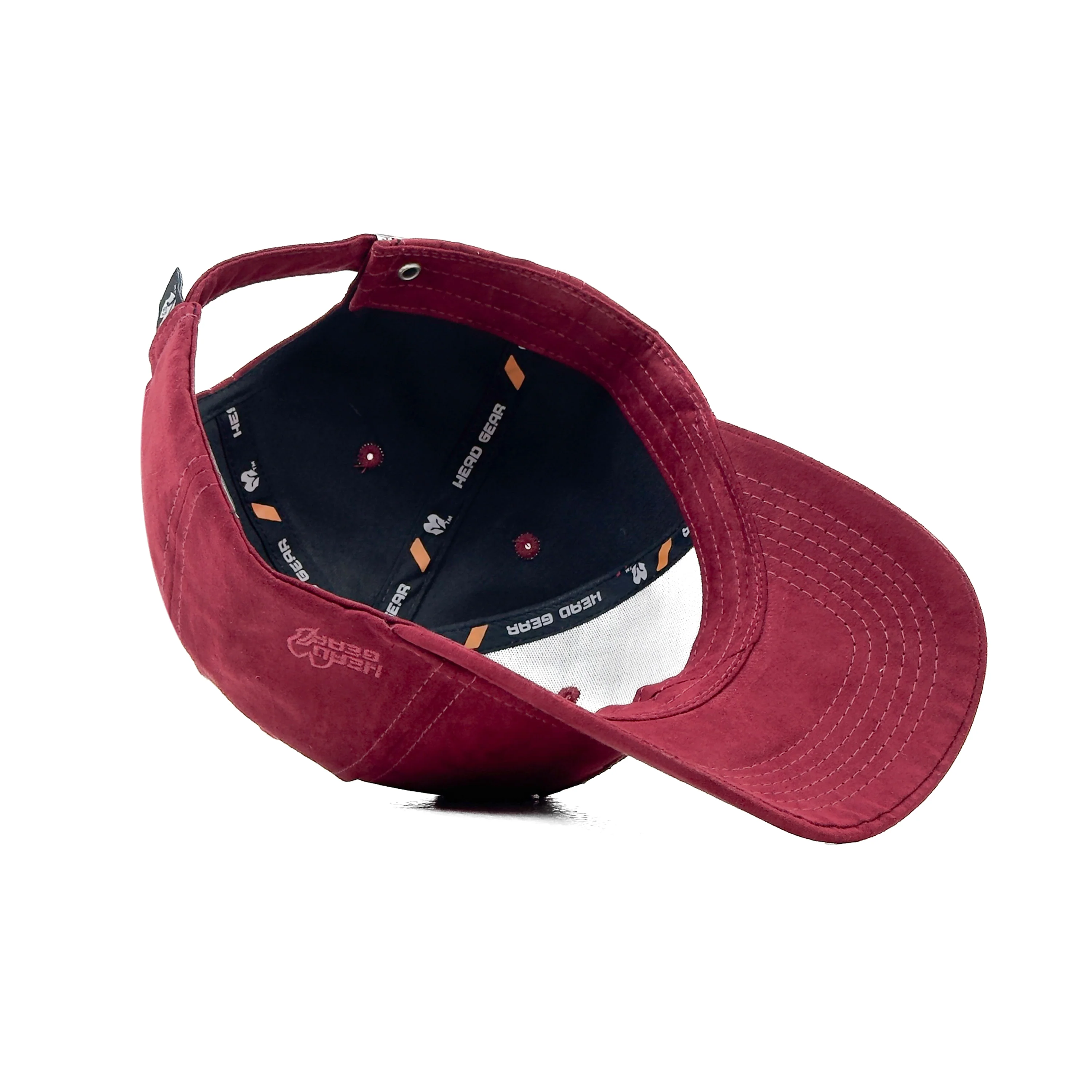 HEAD GEAR RED WINE SUPER SUEDE CAP - Image 6