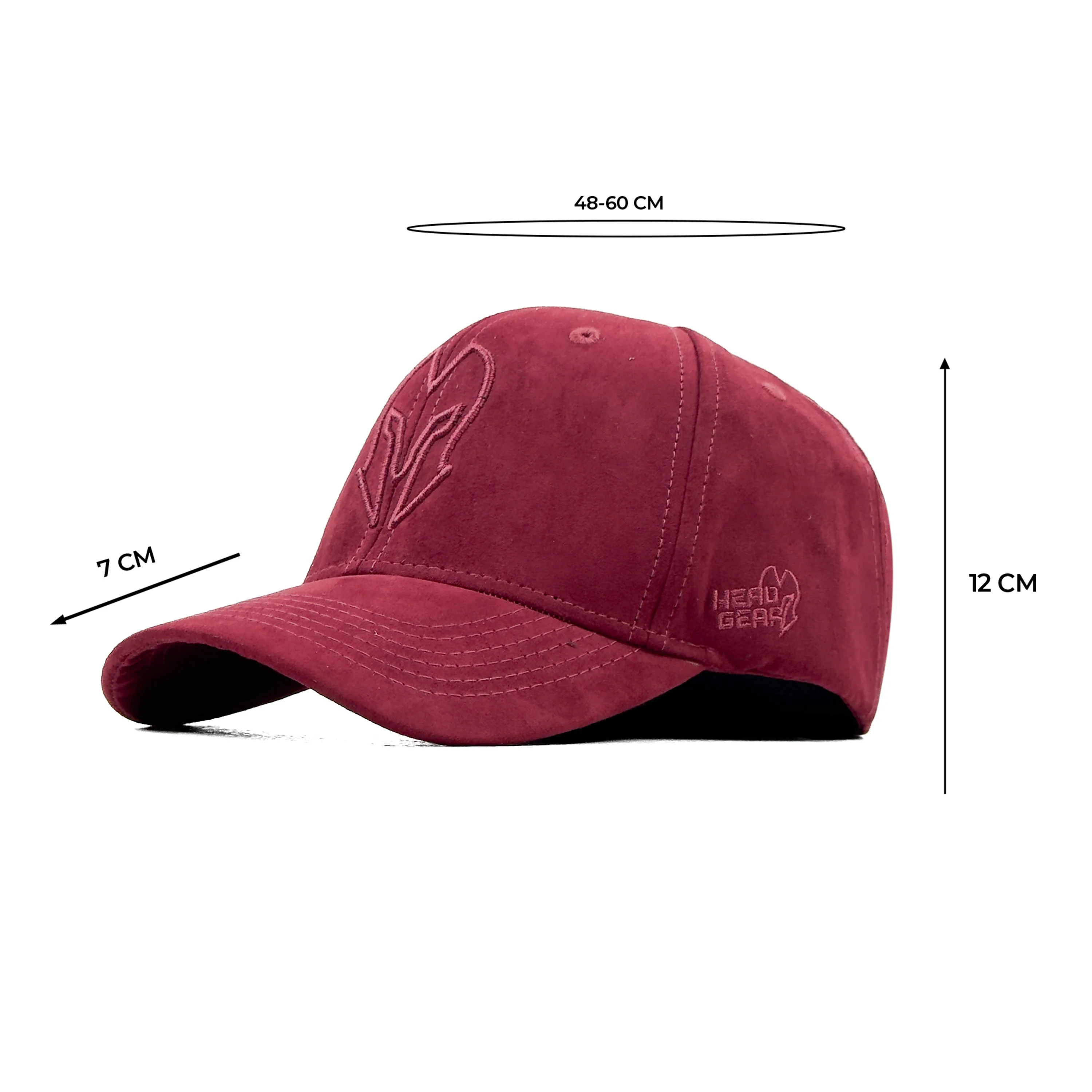 HEAD GEAR RED WINE SUPER SUEDE CAP - Image 7
