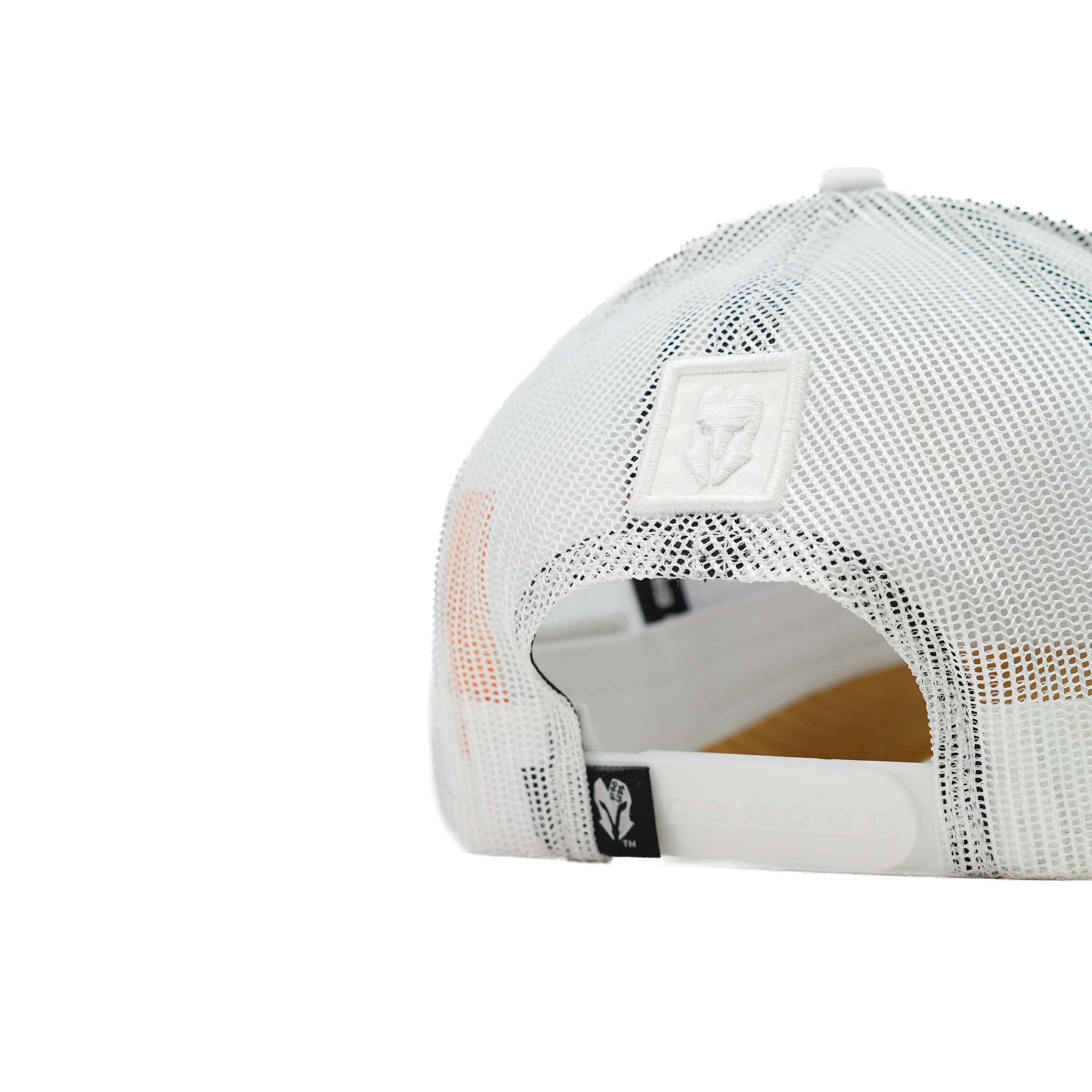 HEAD GEAR WHITE AND MUSTARD DUAL TONE TRUCKER CAP - Image 10