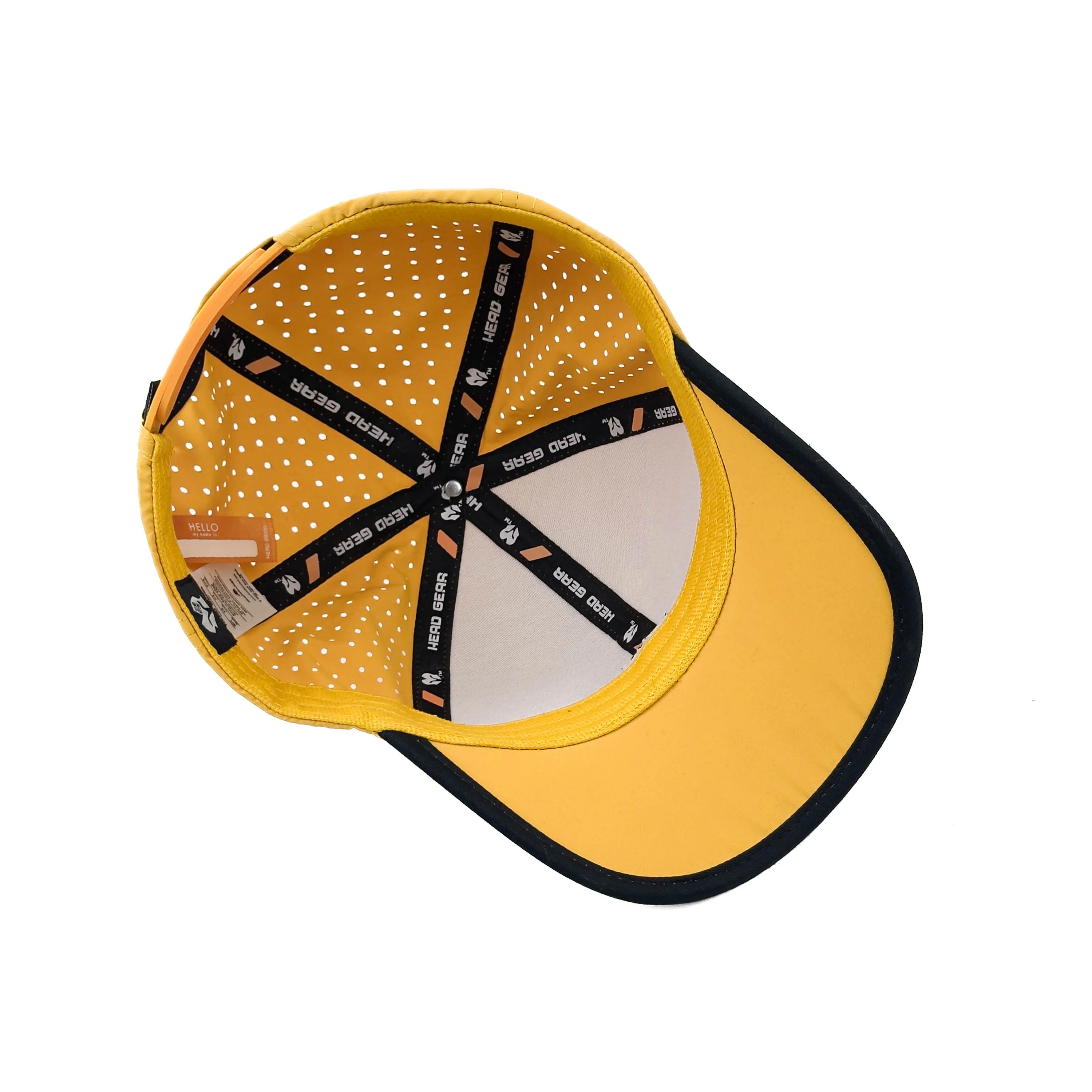 HEAD GEAR YELLOW WITH BLACK ACTI FLEX CAP - Image 12